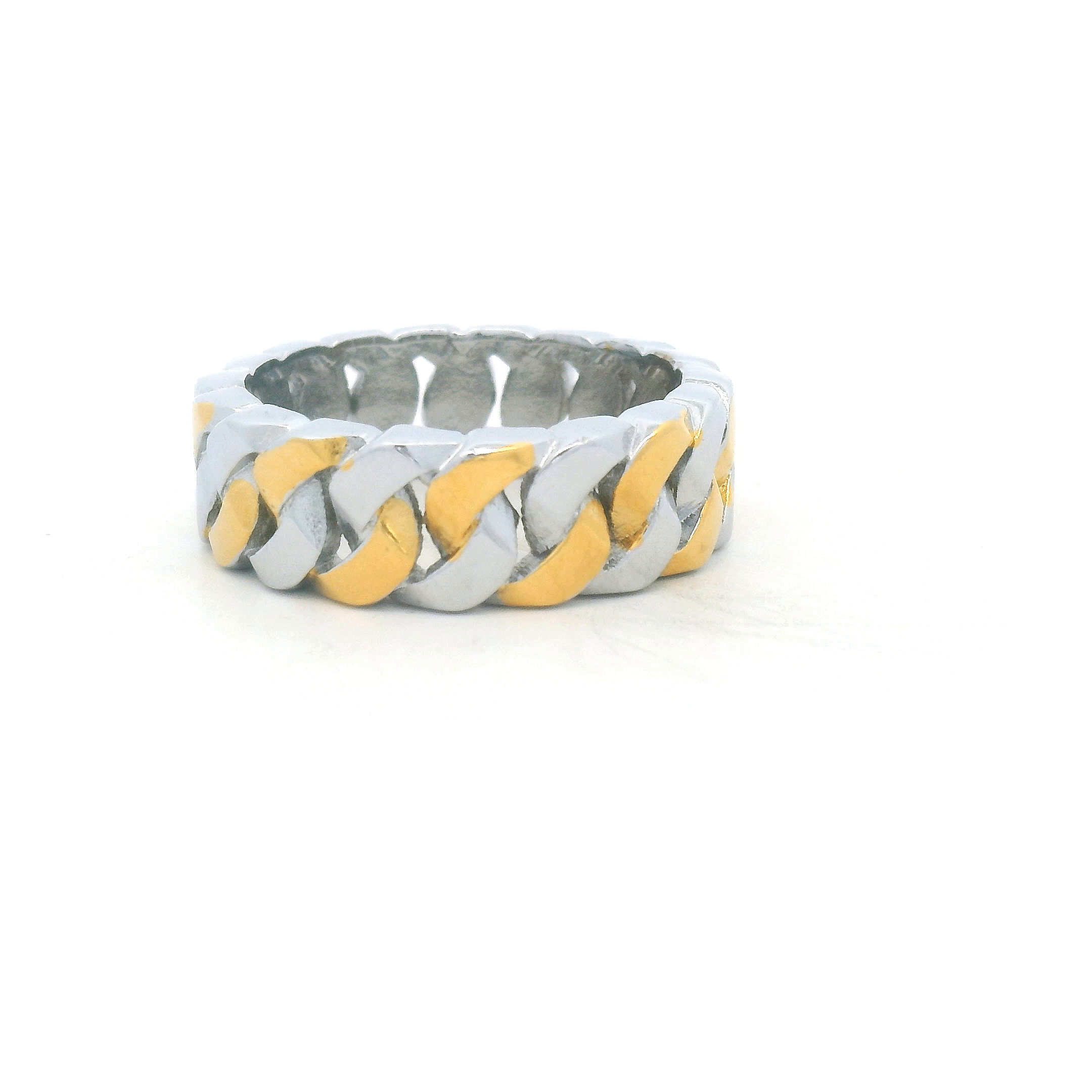 Stylish Two-Tone Ring for Men