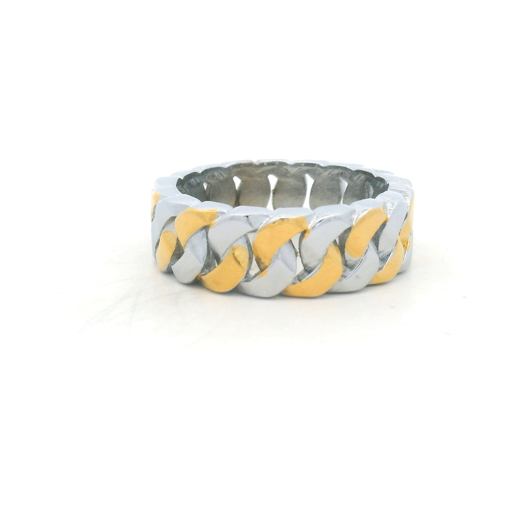 Stylish Two-Tone Ring for Men