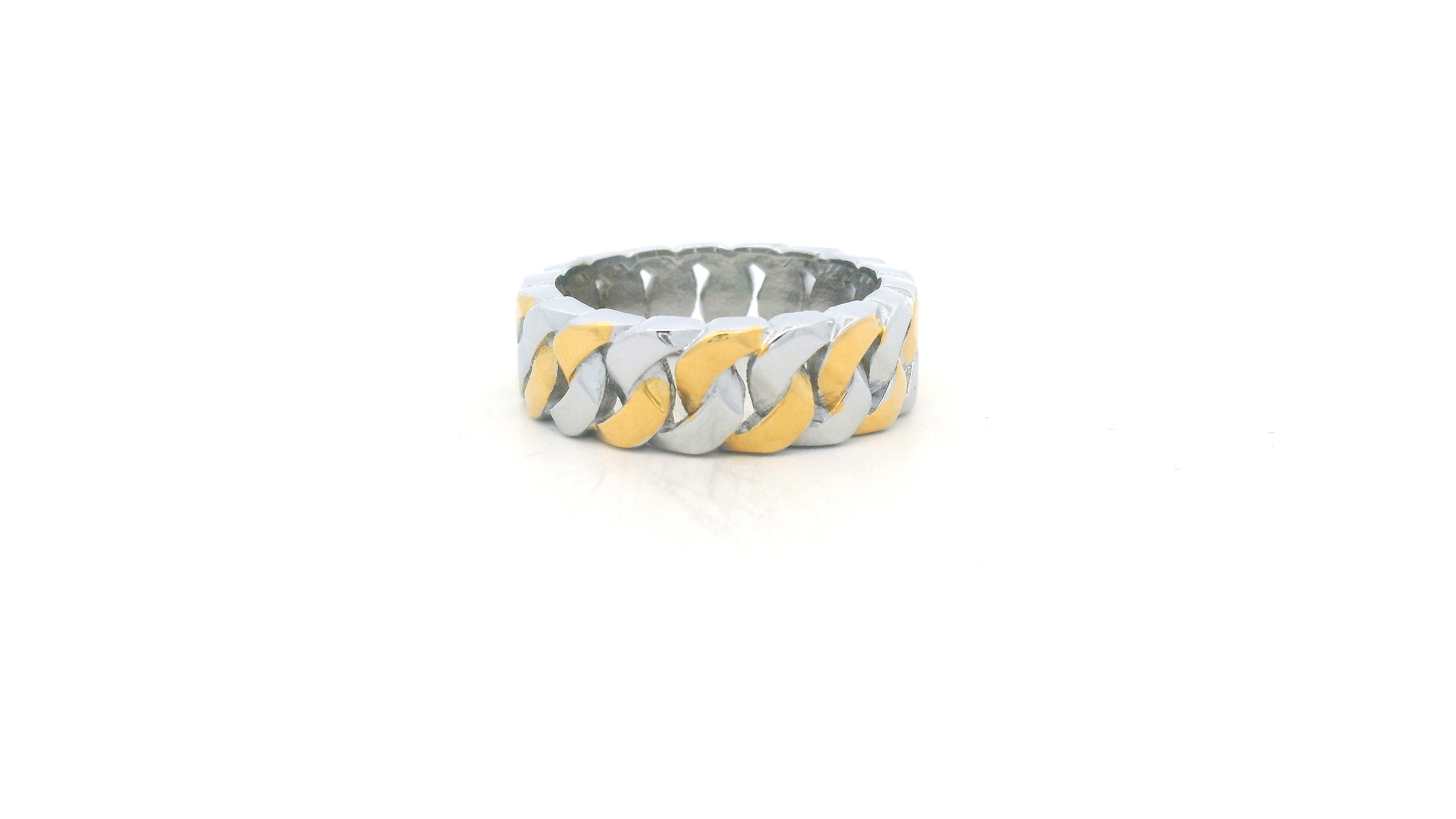 Stylish Two-Tone Ring for Men