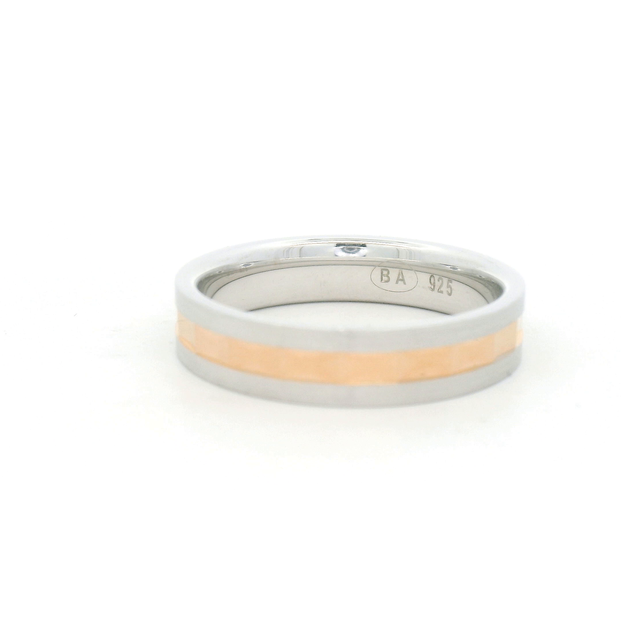 Elegant Two-Tone Wedding Band for Men