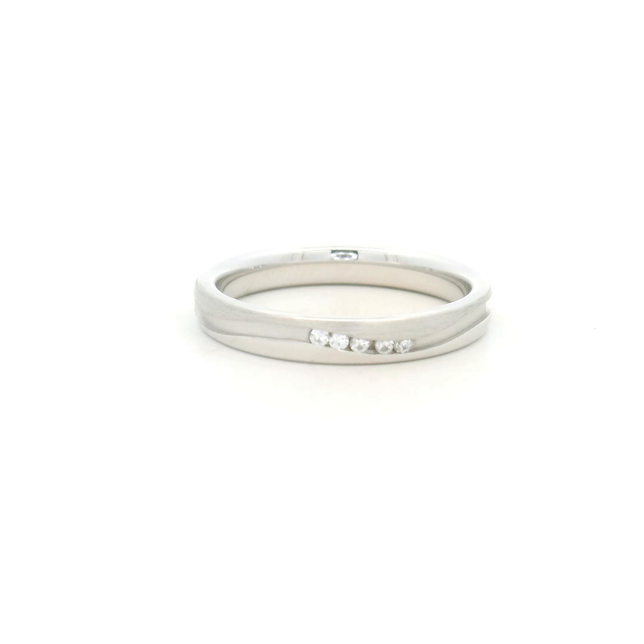 Silver Men Ring with Diamonds