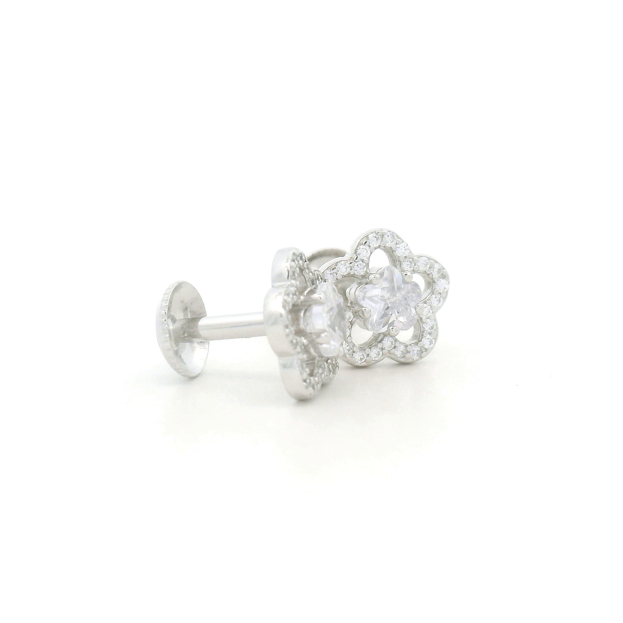 Silver Star Stud Earring