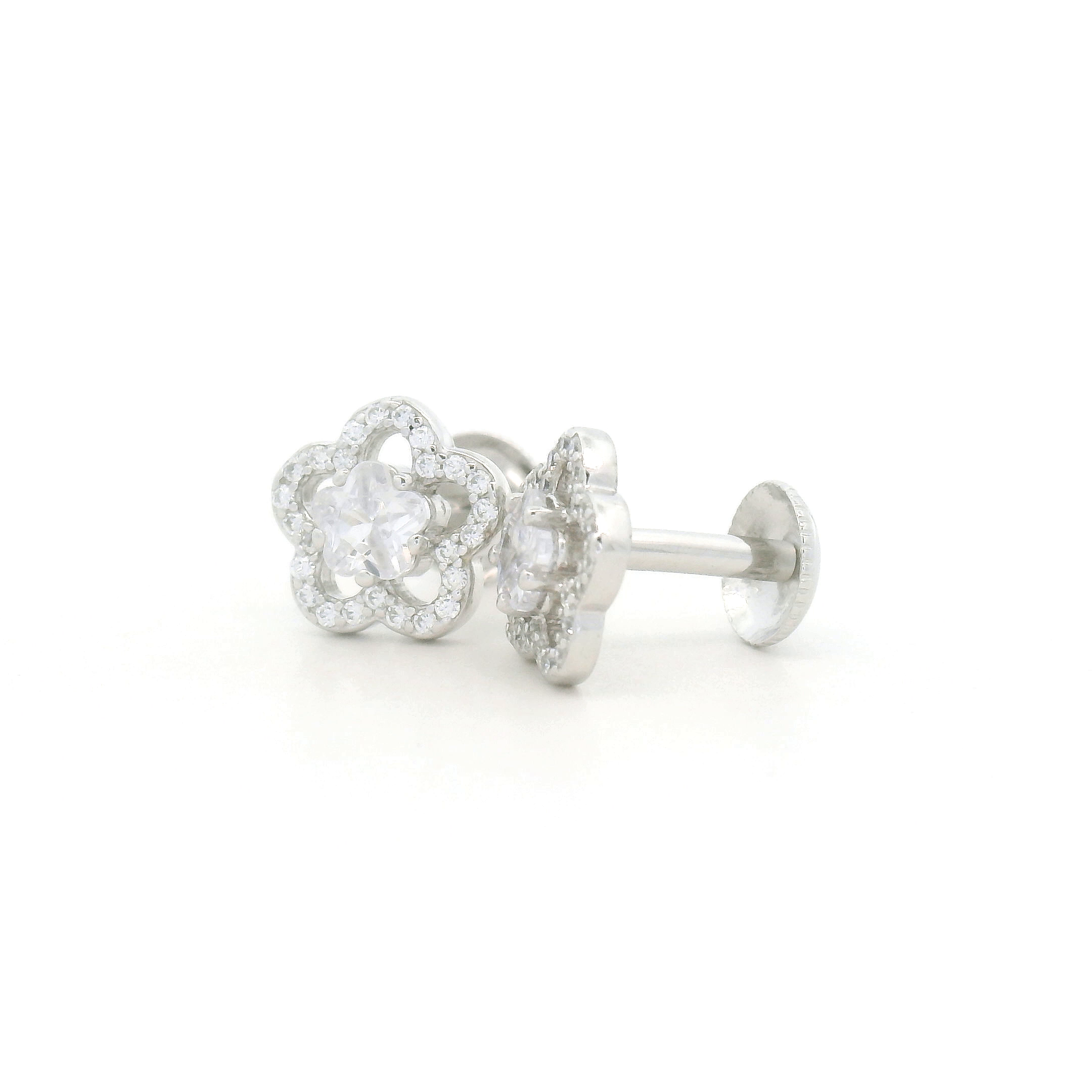 Silver Star Stud Earring