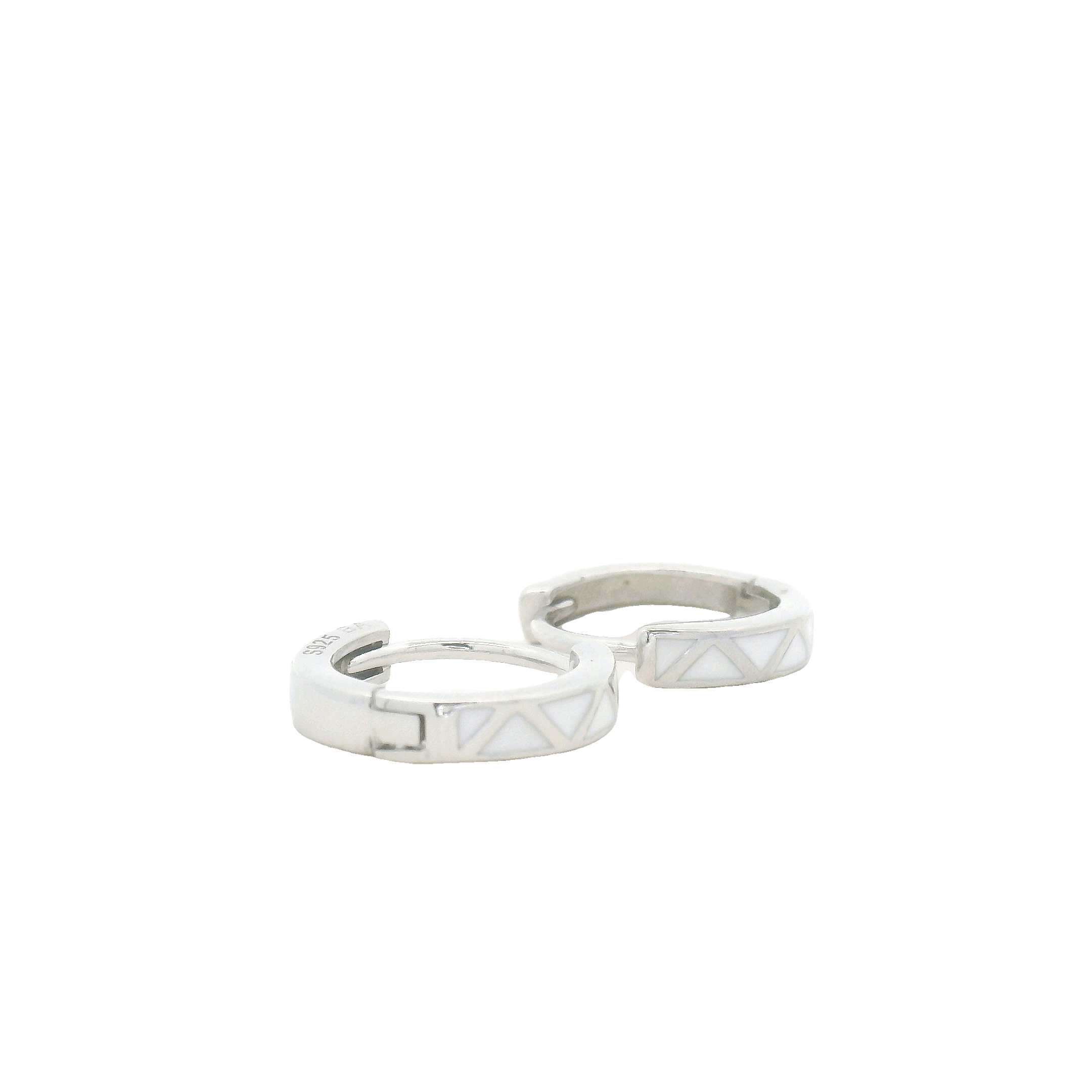 Simple Look Silver Hoop Earrings