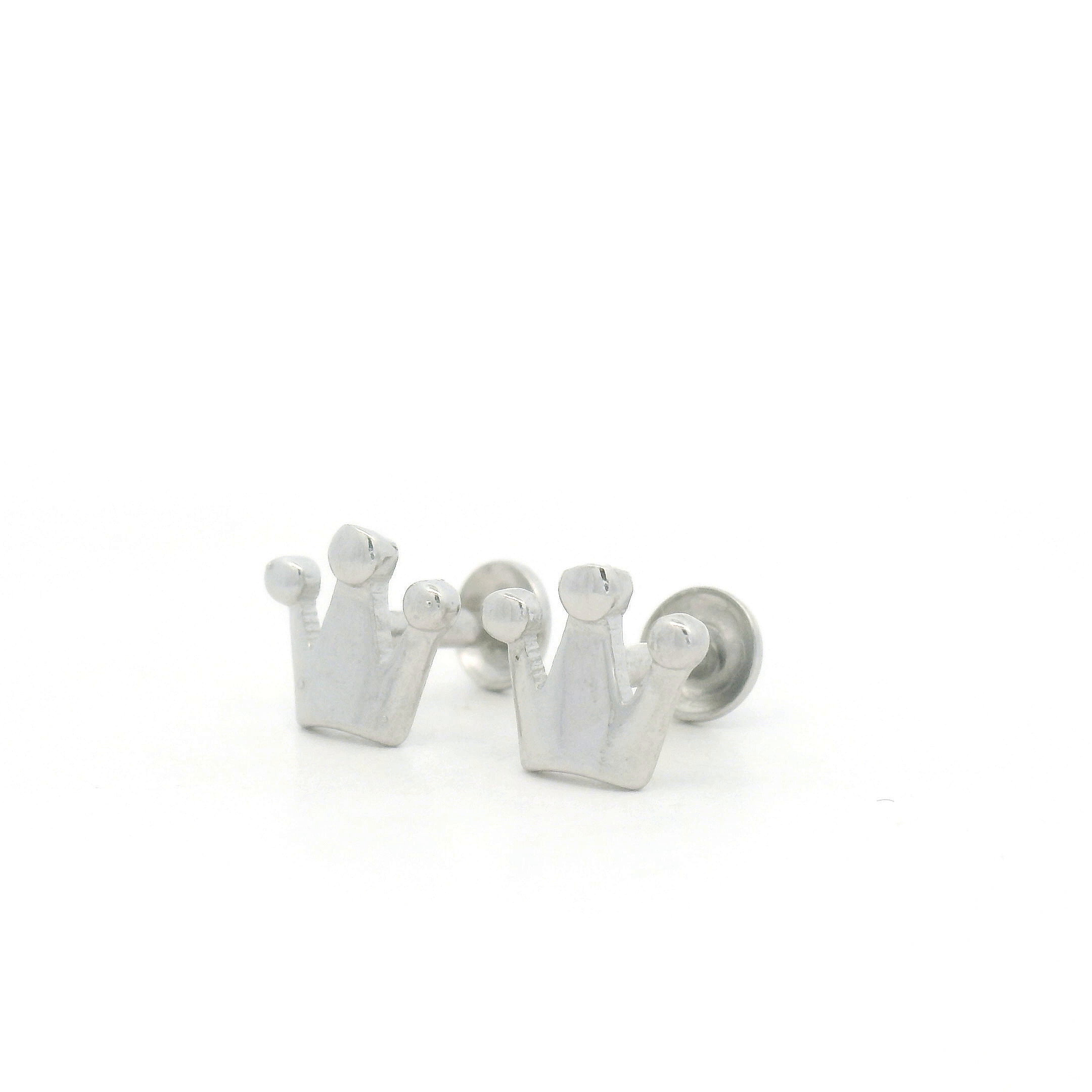 Charming Crown-Shaped Stud Earrings