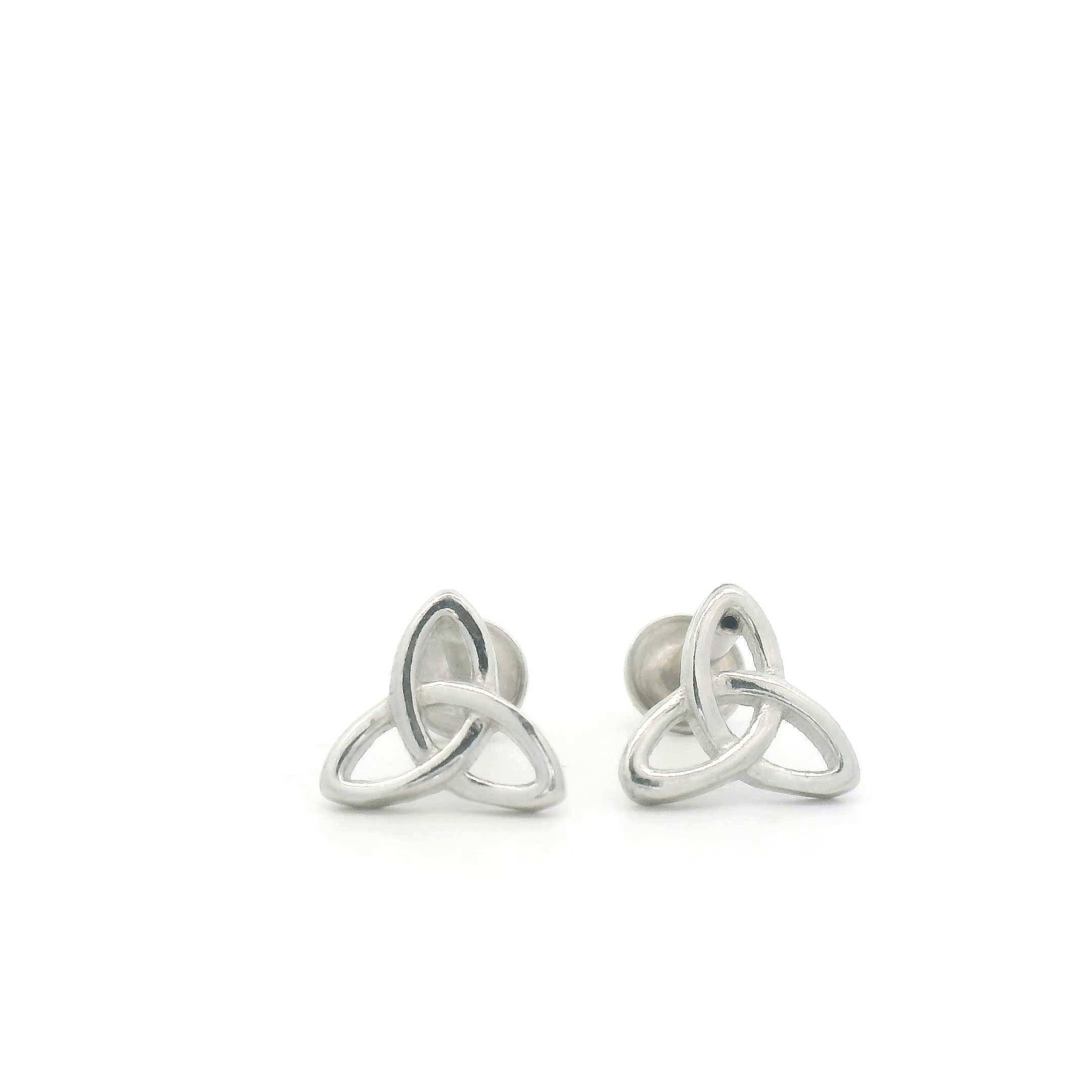 Silver Triquetra Earrings