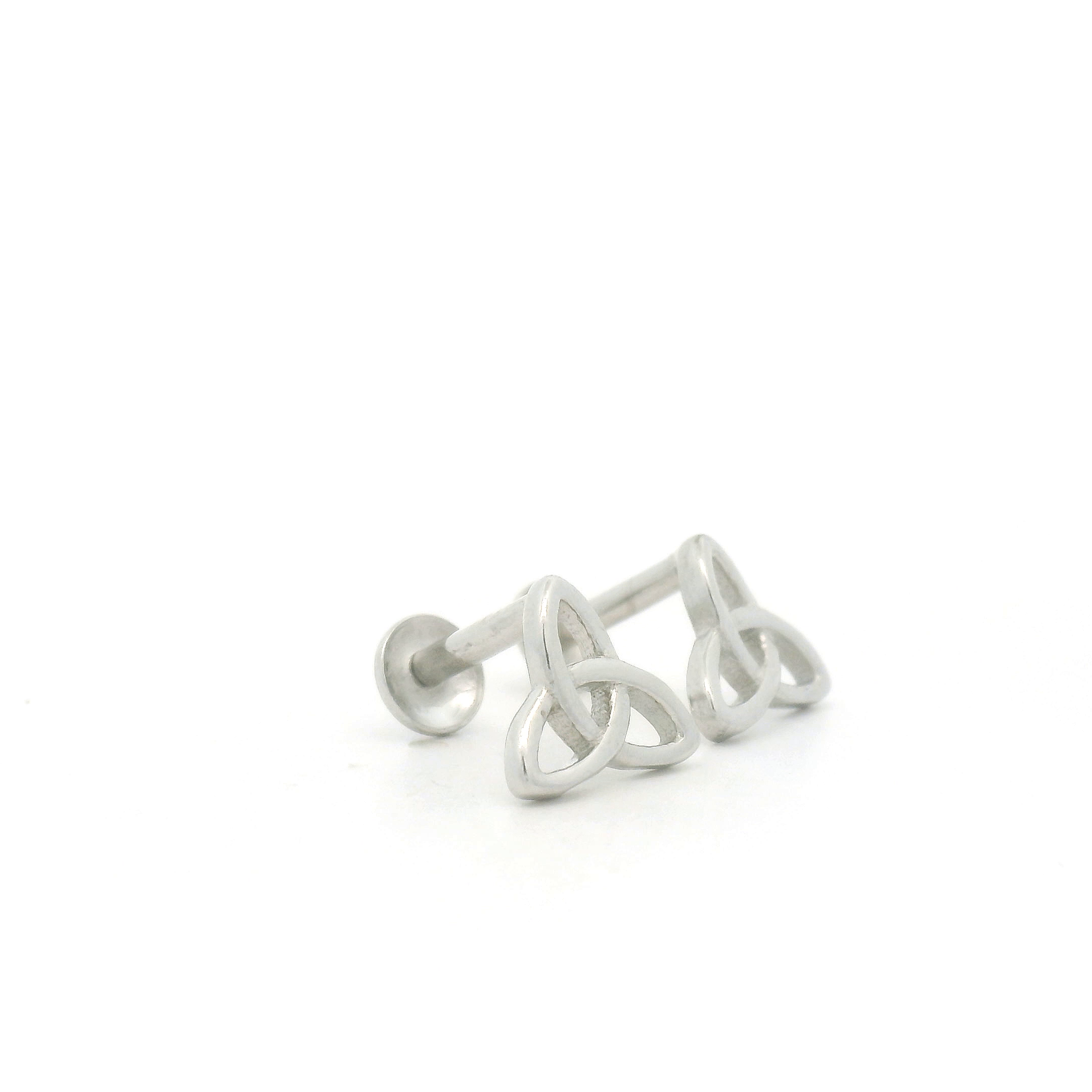 Silver Triquetra Earrings