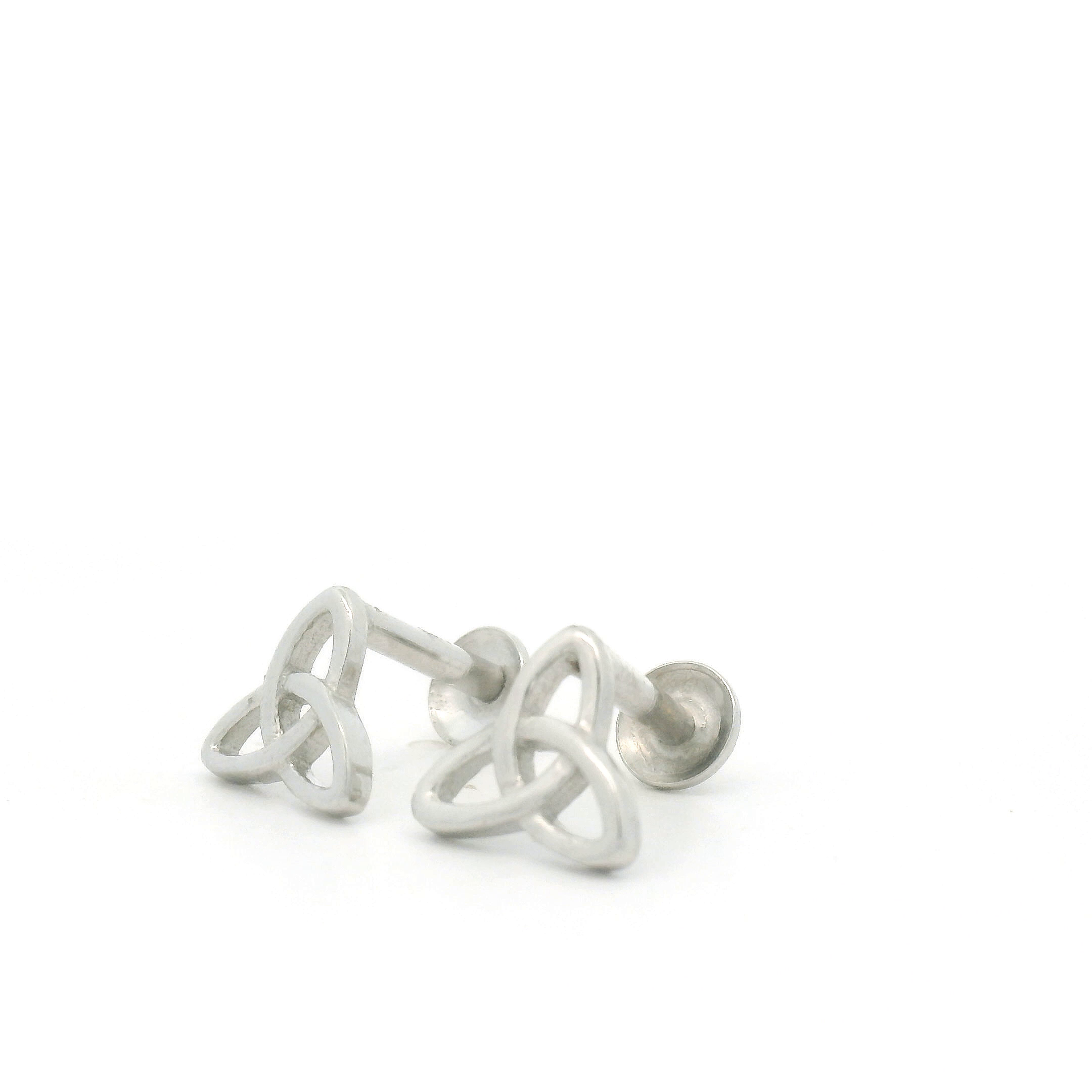 Silver Triquetra Earrings