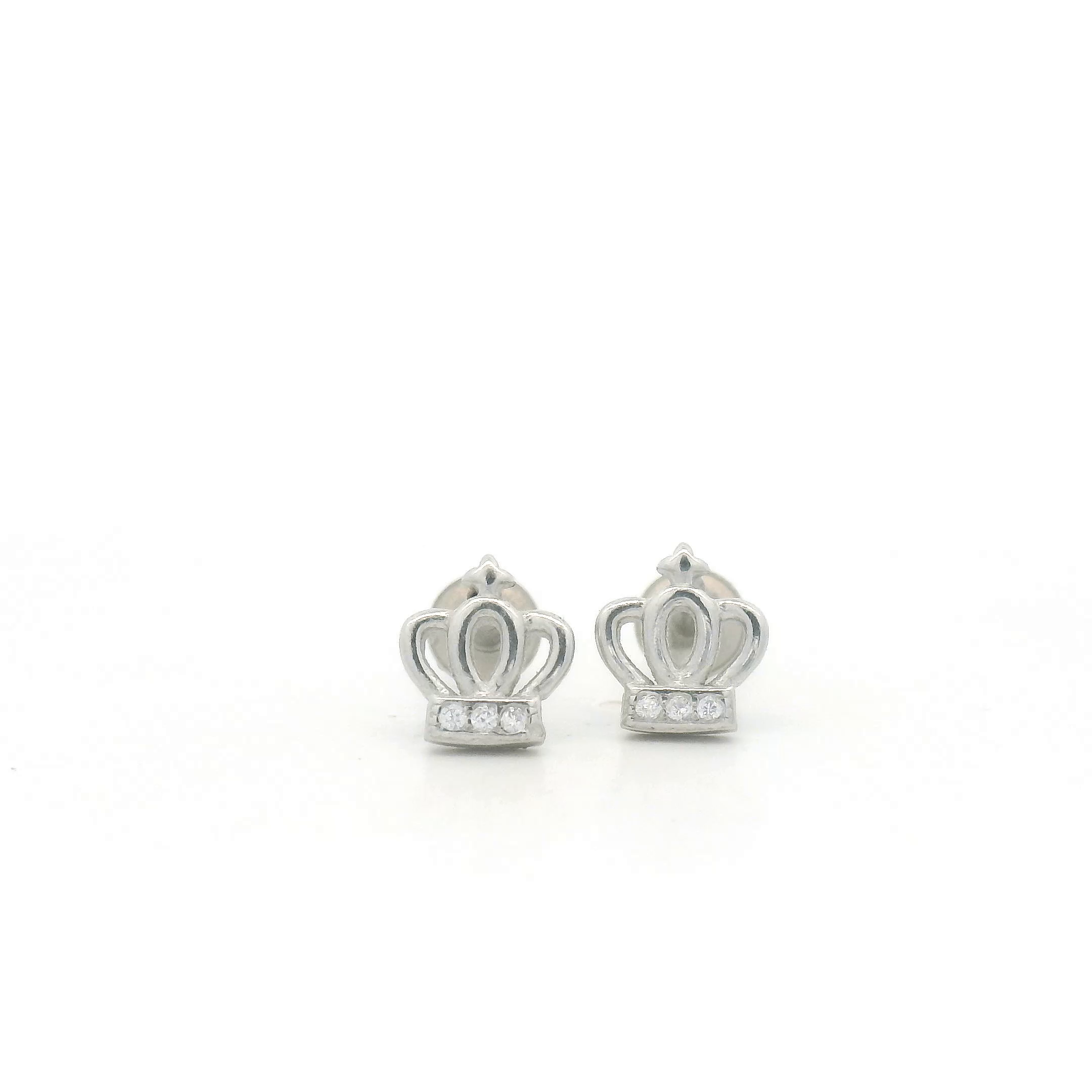 Crown-Shaped Stud Earrings
