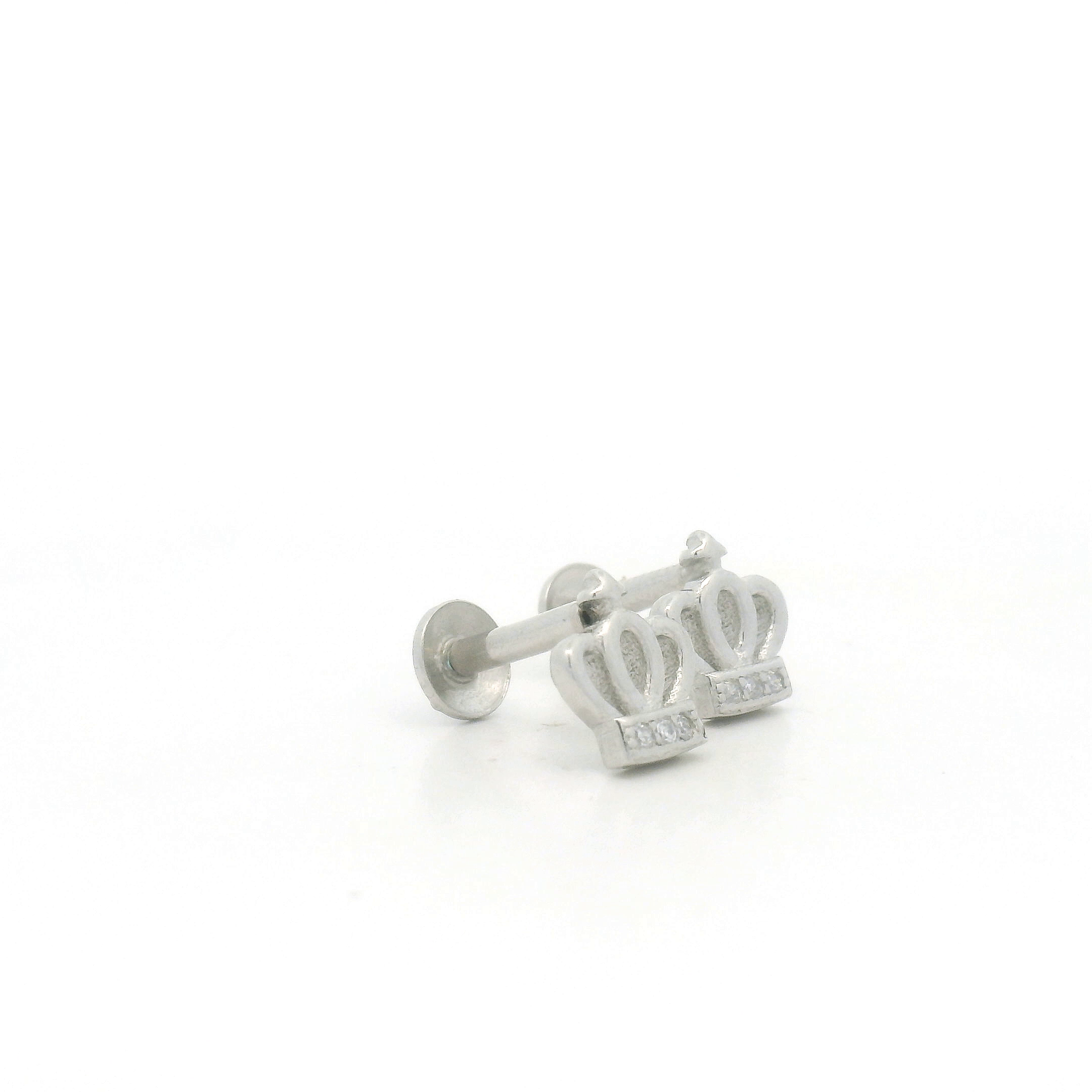 Crown-Shaped Stud Earrings