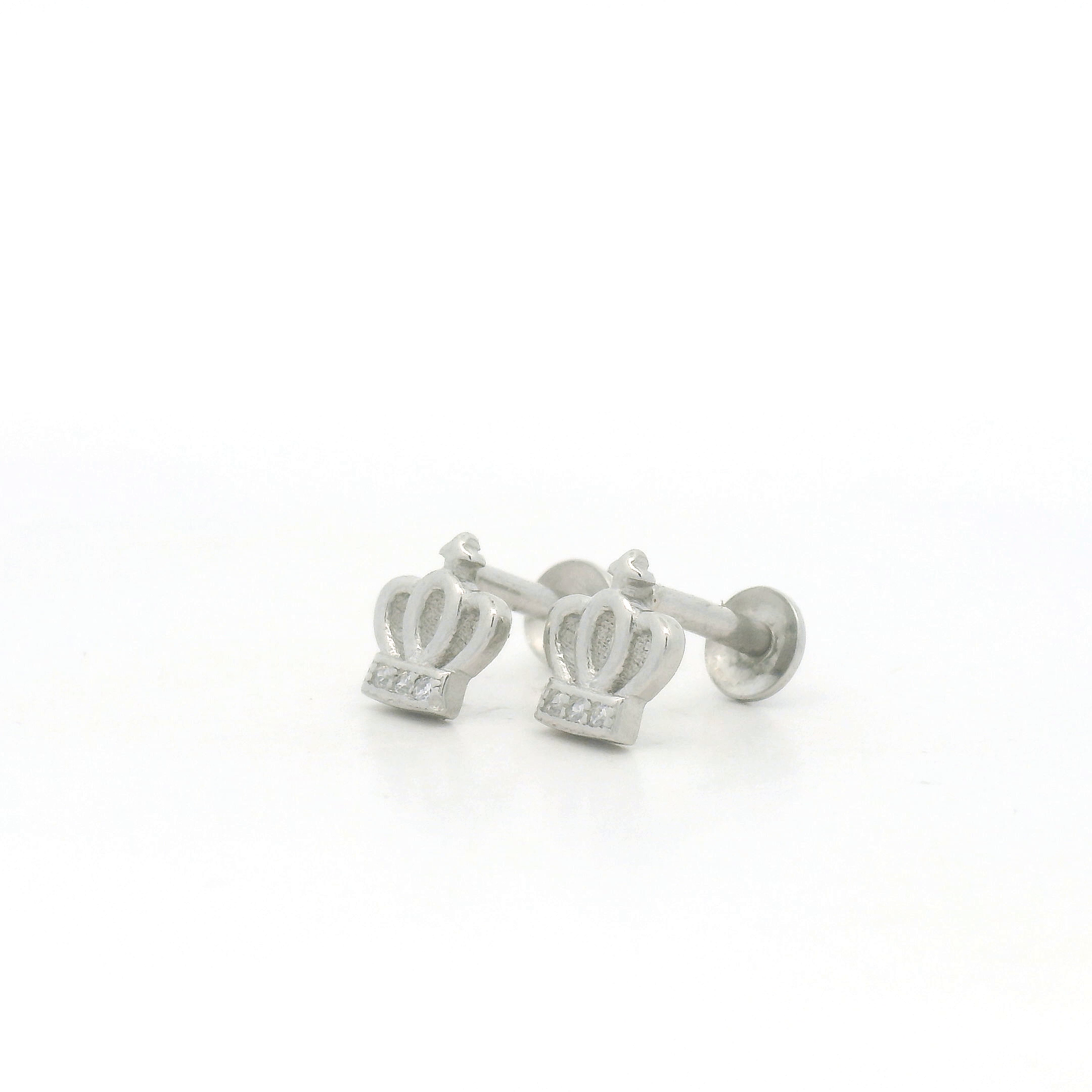 Crown-Shaped Stud Earrings