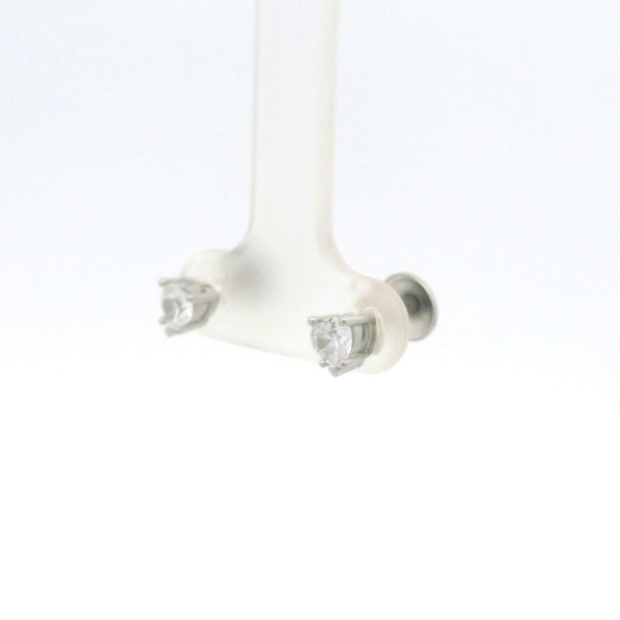 Silver Womens Earrings with Sparkling Stones