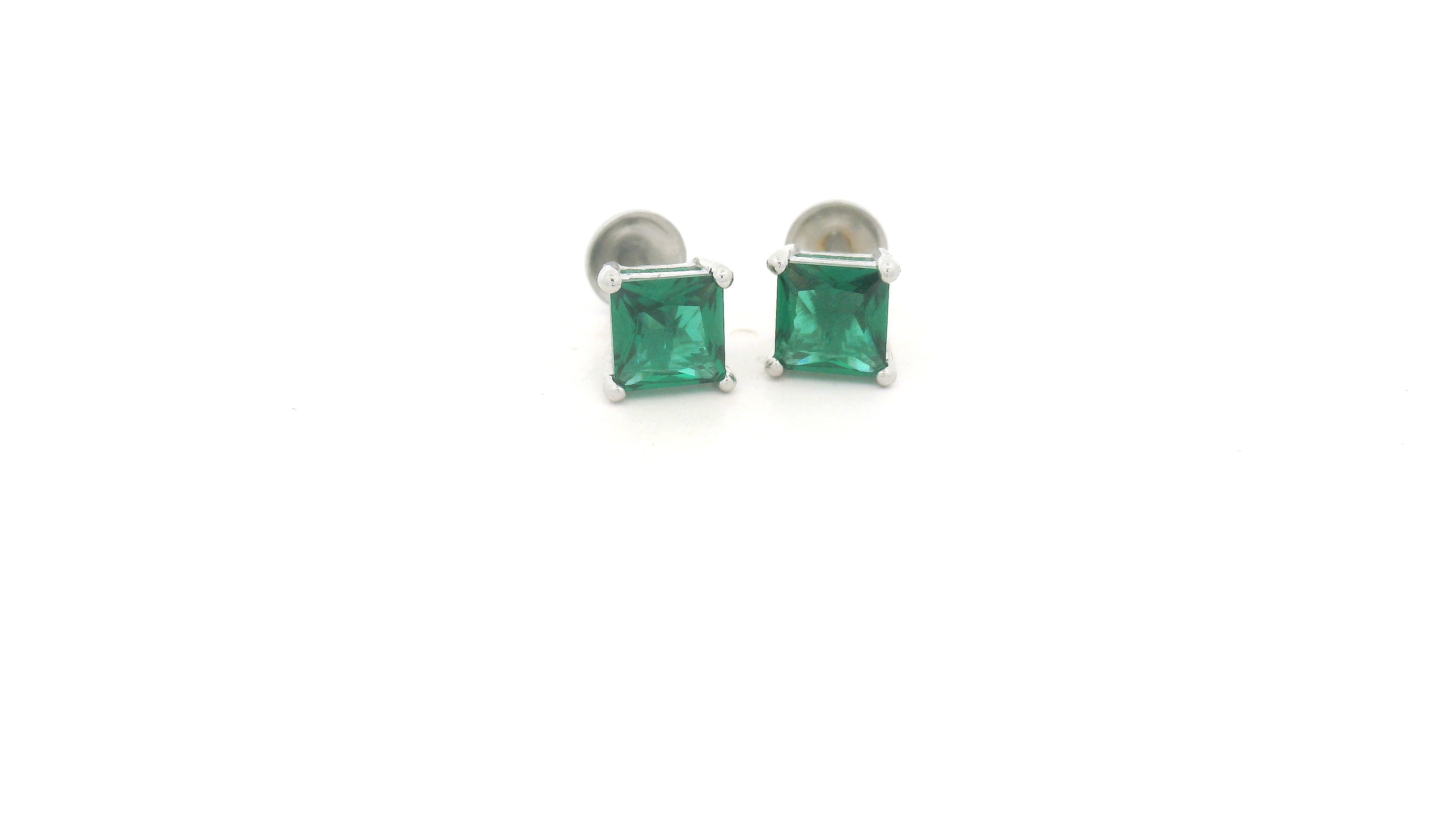 Emerald Stud Earrings