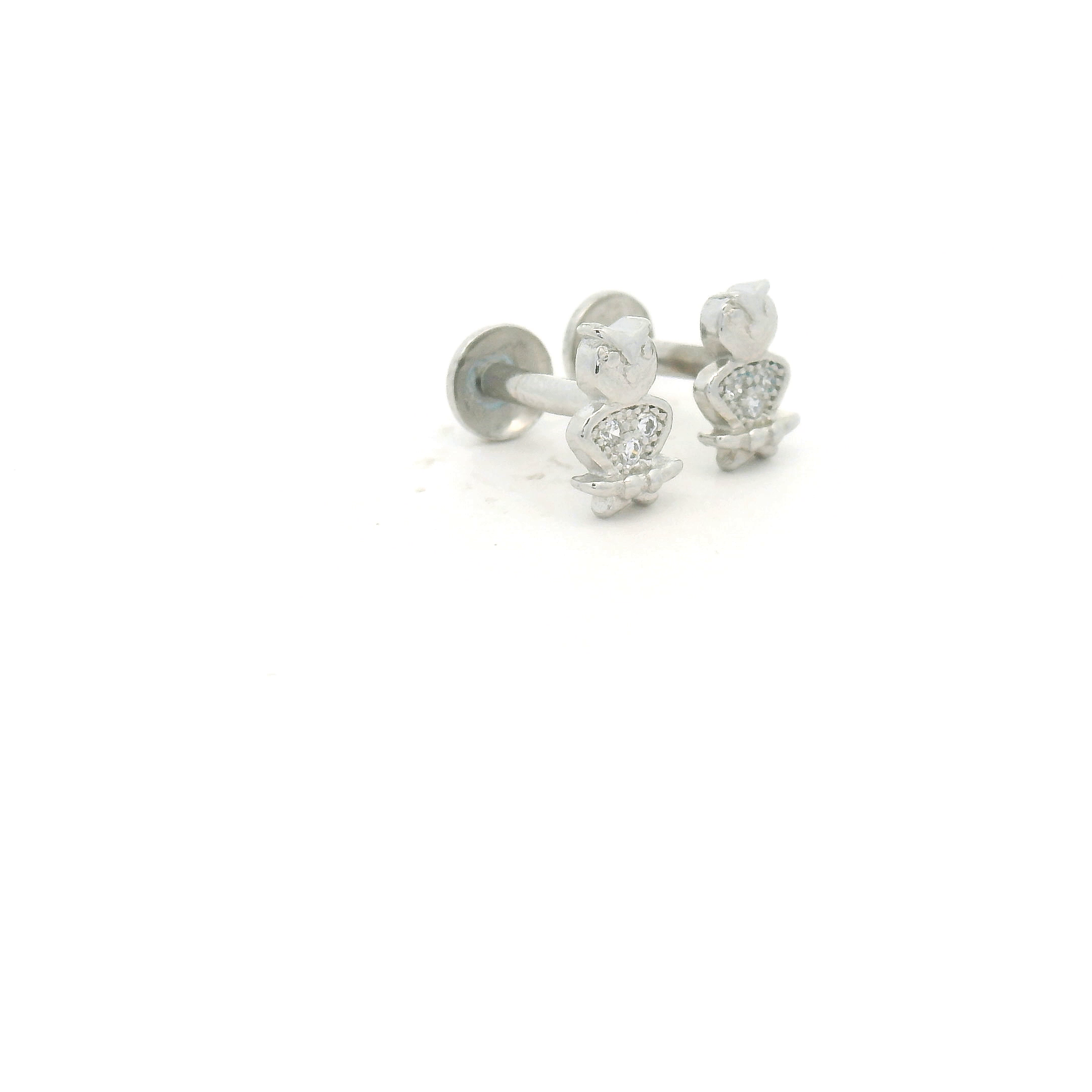 Cute 925 Silver Stud Earrings