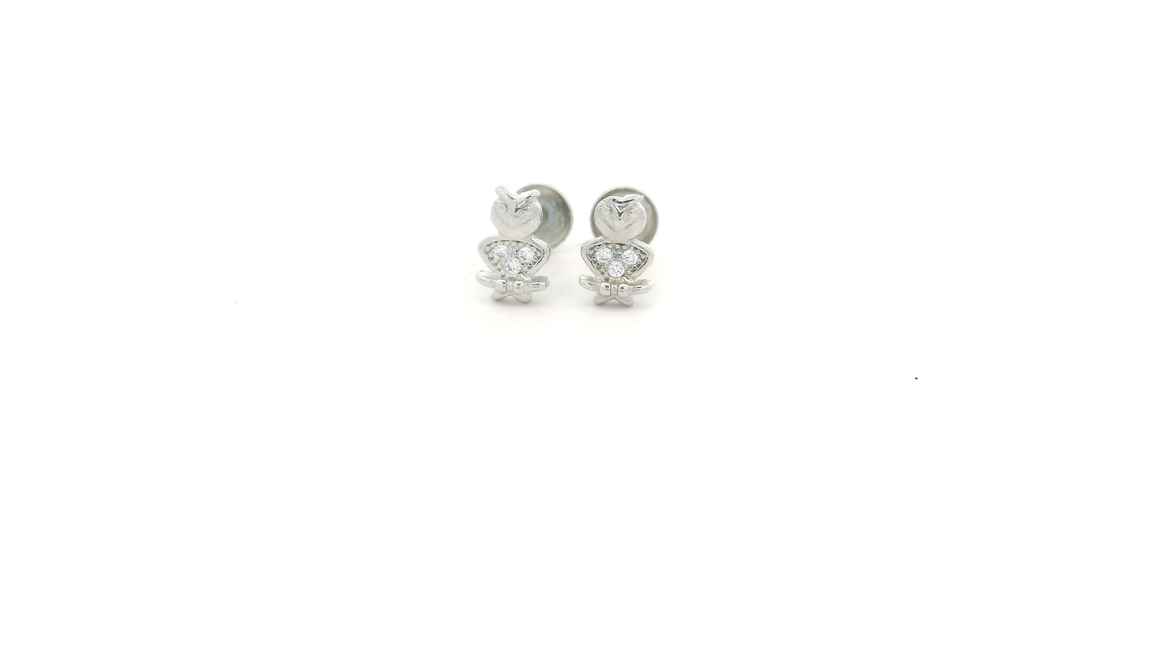 Cute 925 Silver Stud Earrings