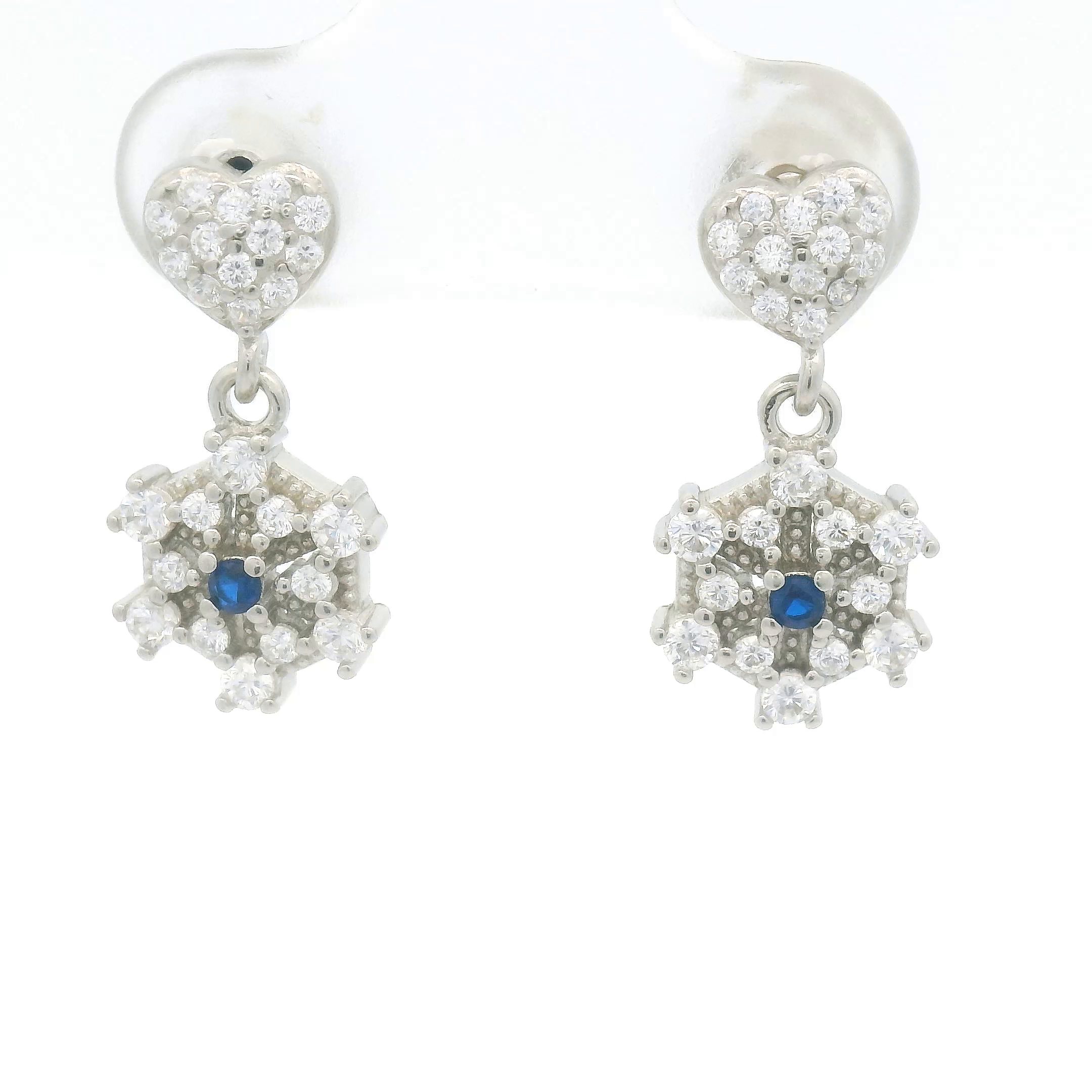 Diamond and Sapphire Earrings