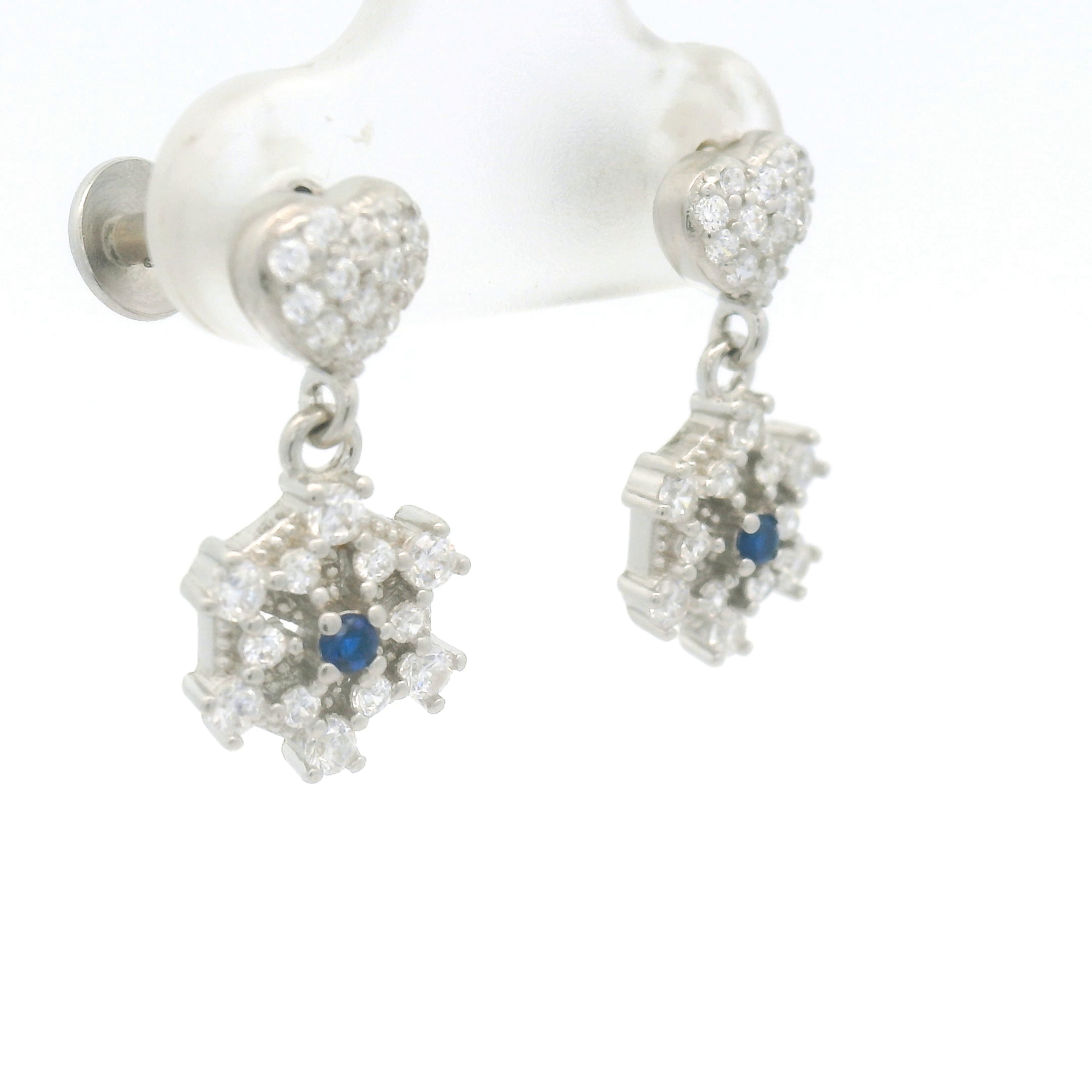 Diamond and Sapphire Earrings