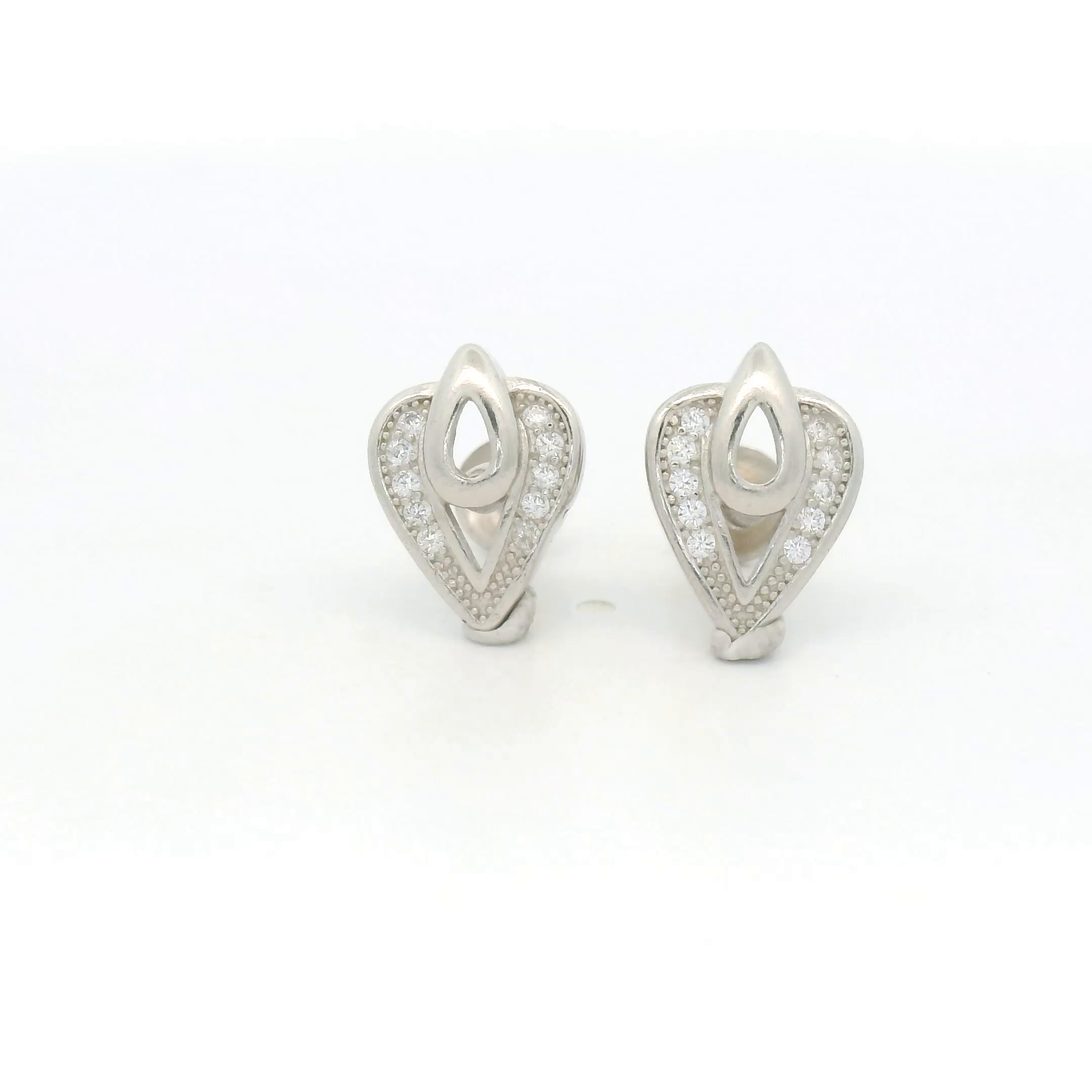 Unique Silver Leaf Earrings
