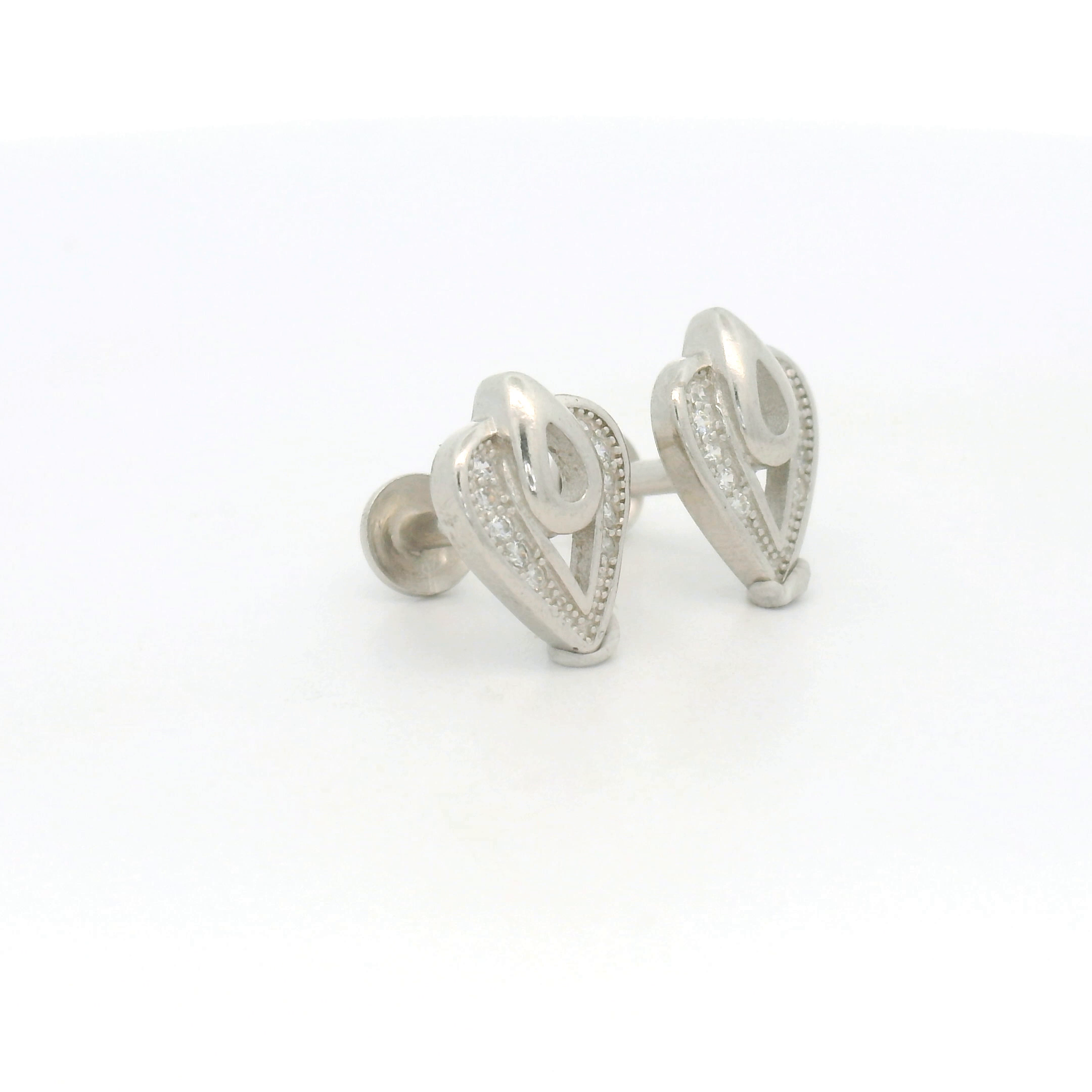 Unique Silver Leaf Earrings