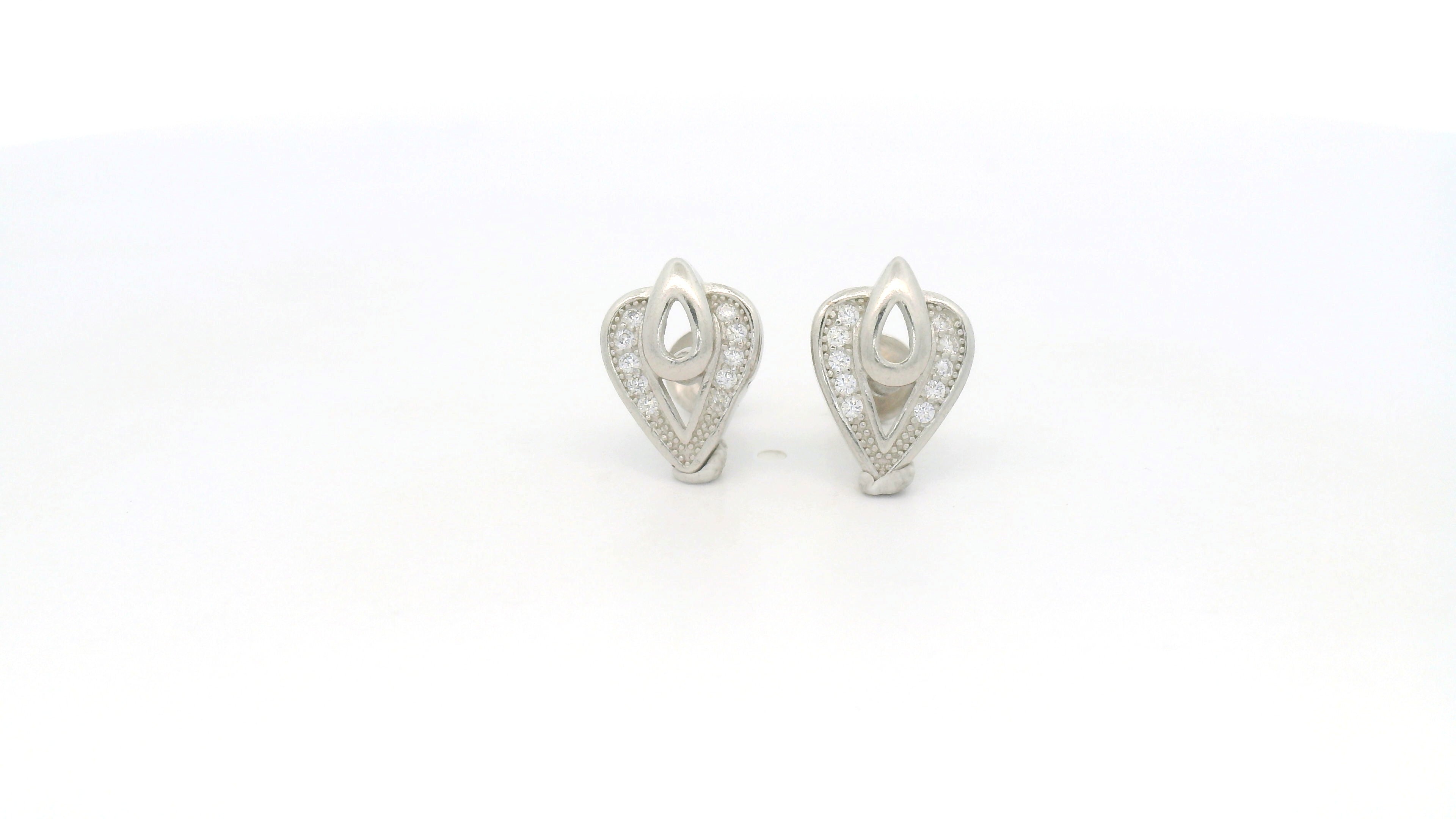 Unique Silver Leaf Earrings