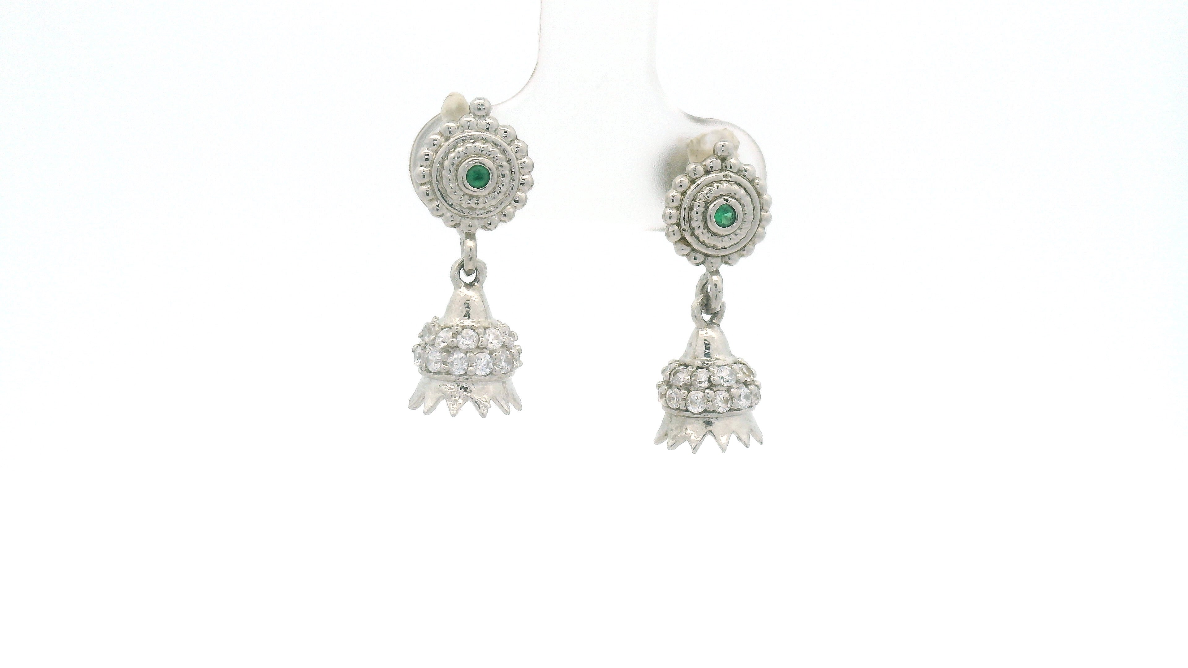 925 Silver Jhumka Earrings