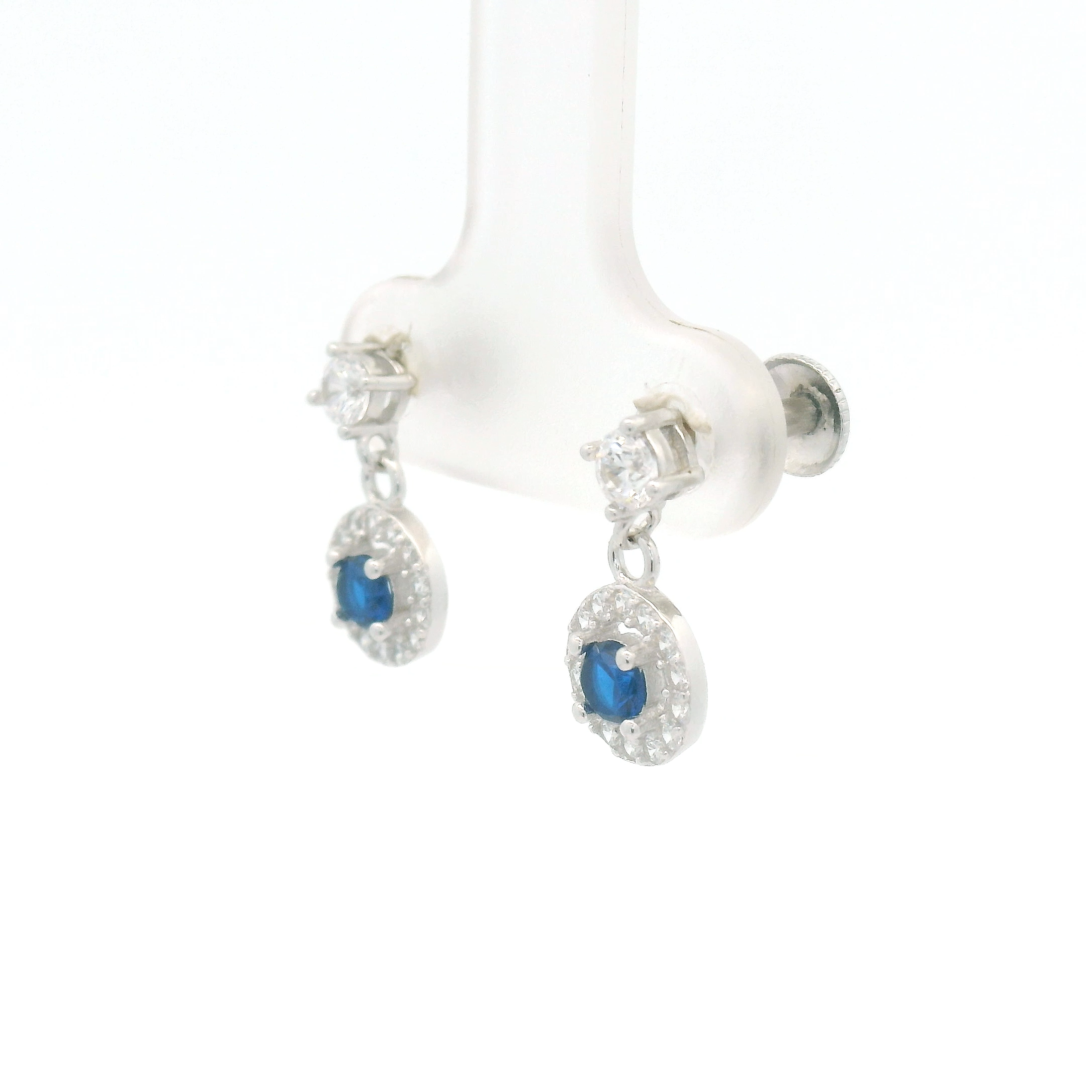 Elegant Blue Sapphire Earrings