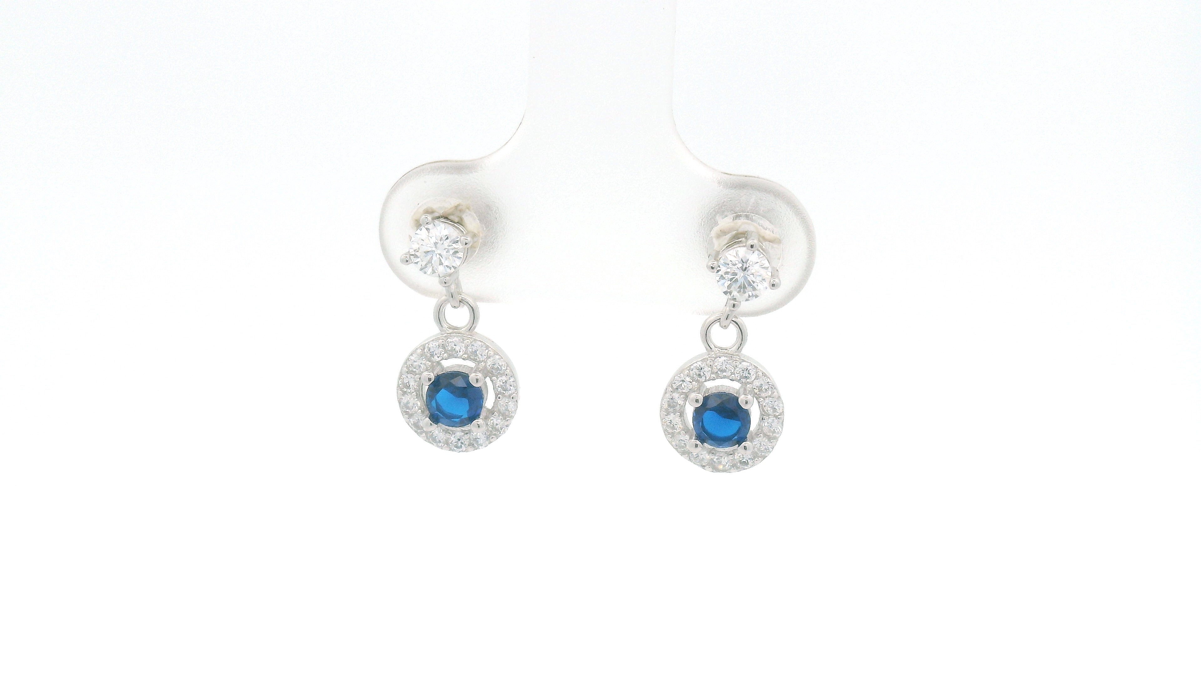 Elegant Blue Sapphire Earrings