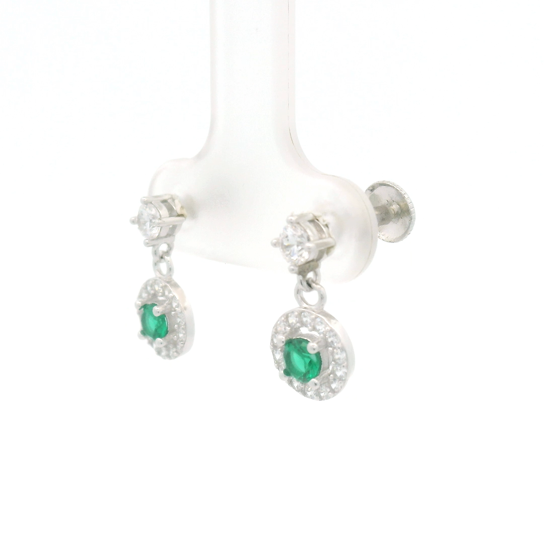 Emerald and Diamond Earrings