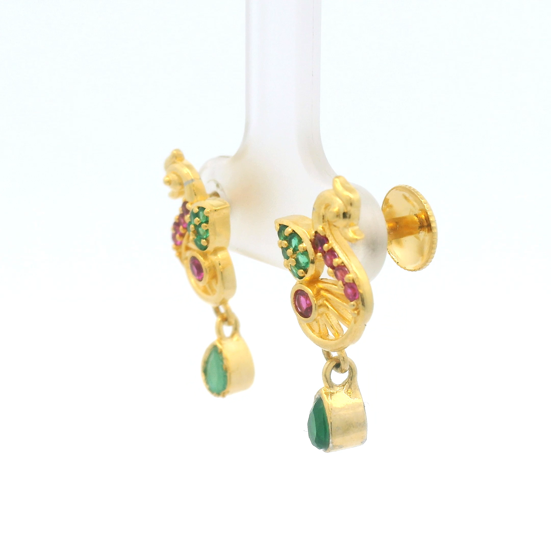 Gold Plated Colorful Earrings