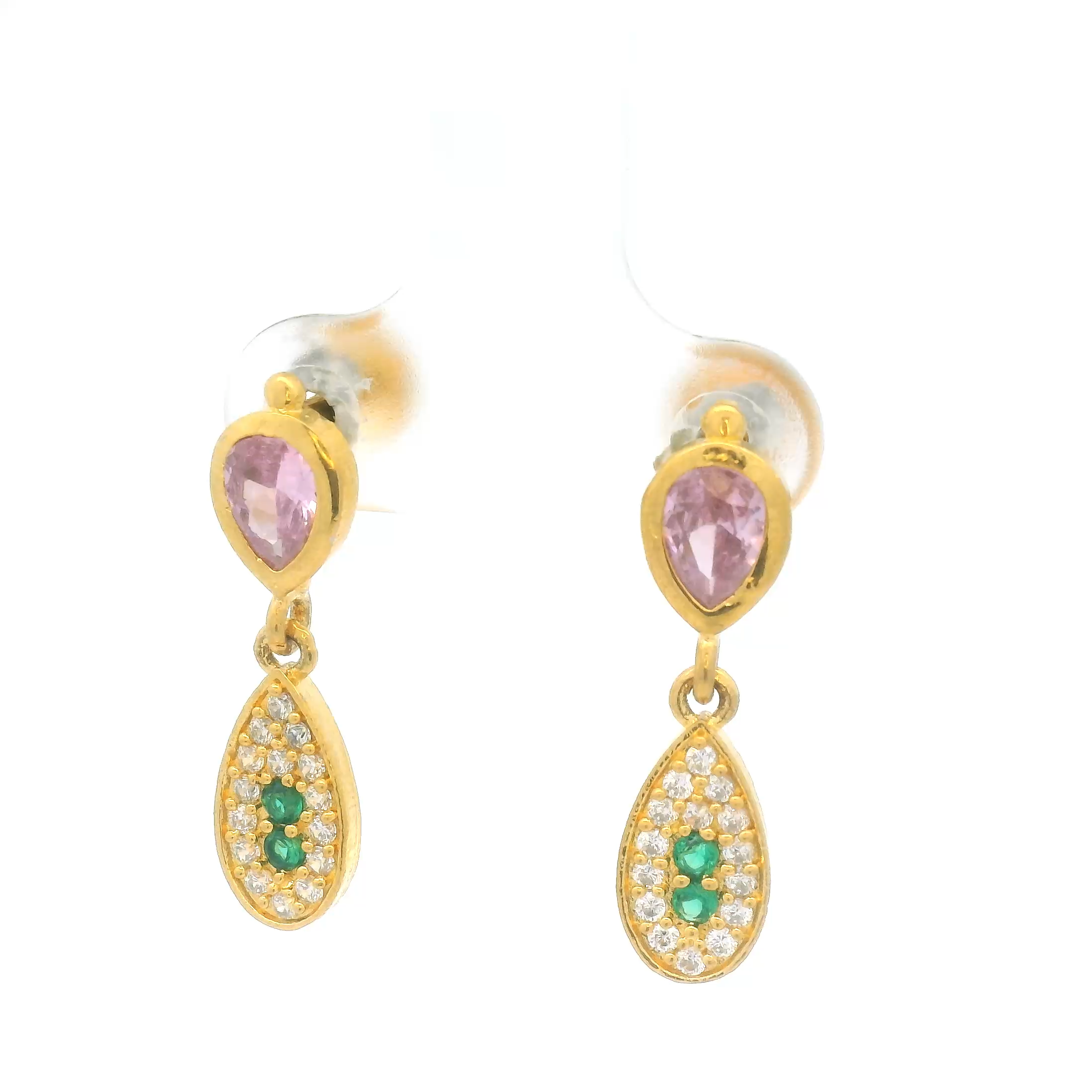 Gold Plated Drop Earrings