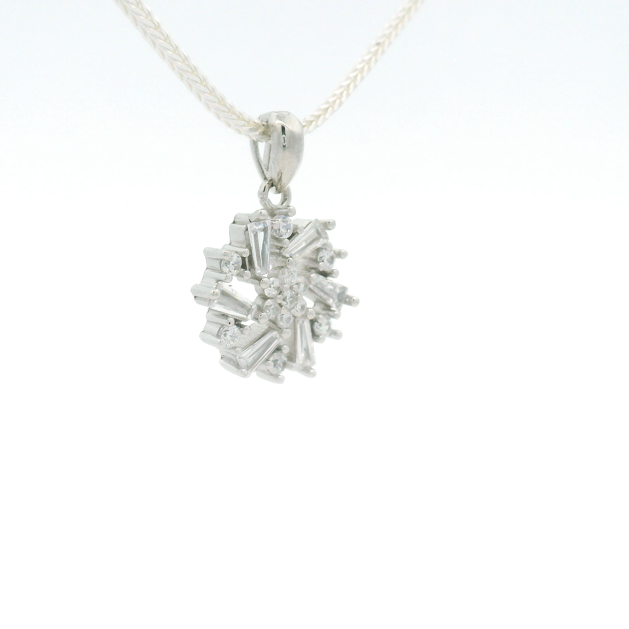 925 Silver Snowflake Women Pendant