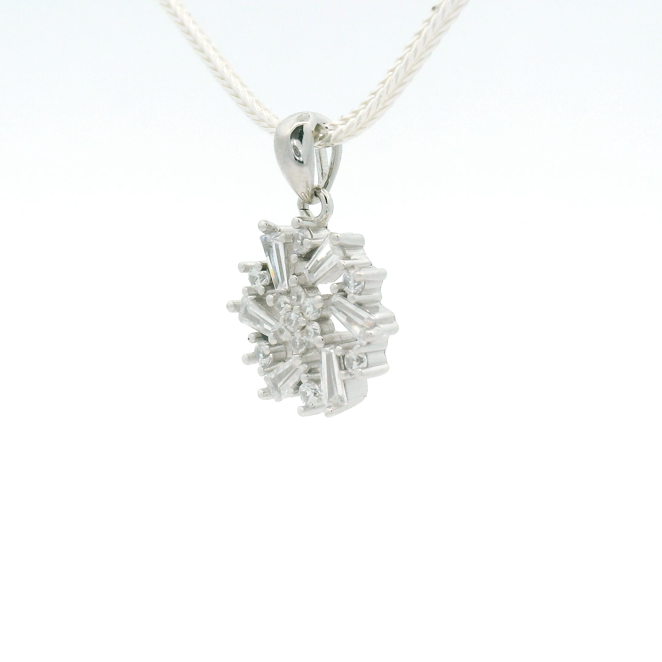 925 Silver Snowflake Women Pendant