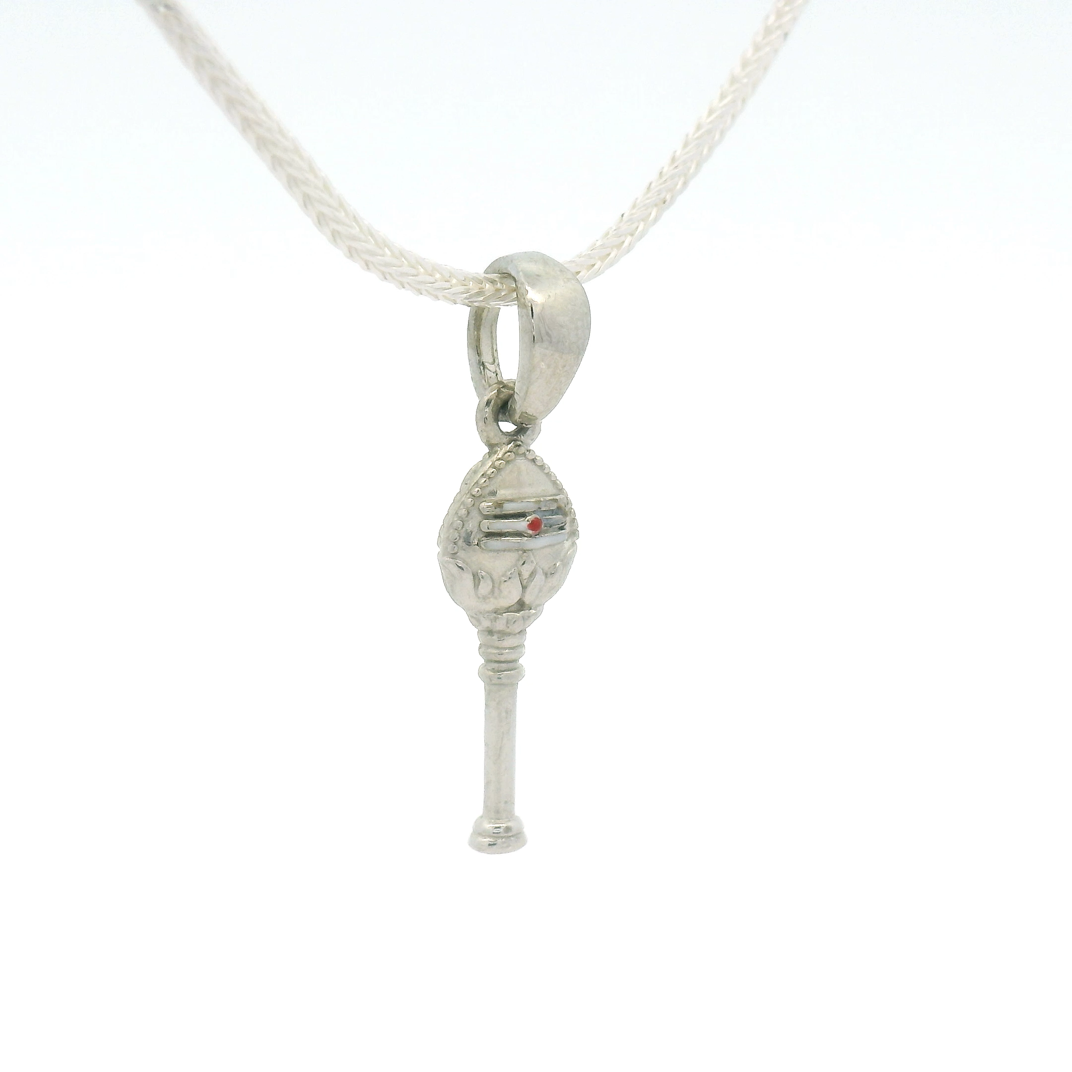Silver Pendant with Vel Design