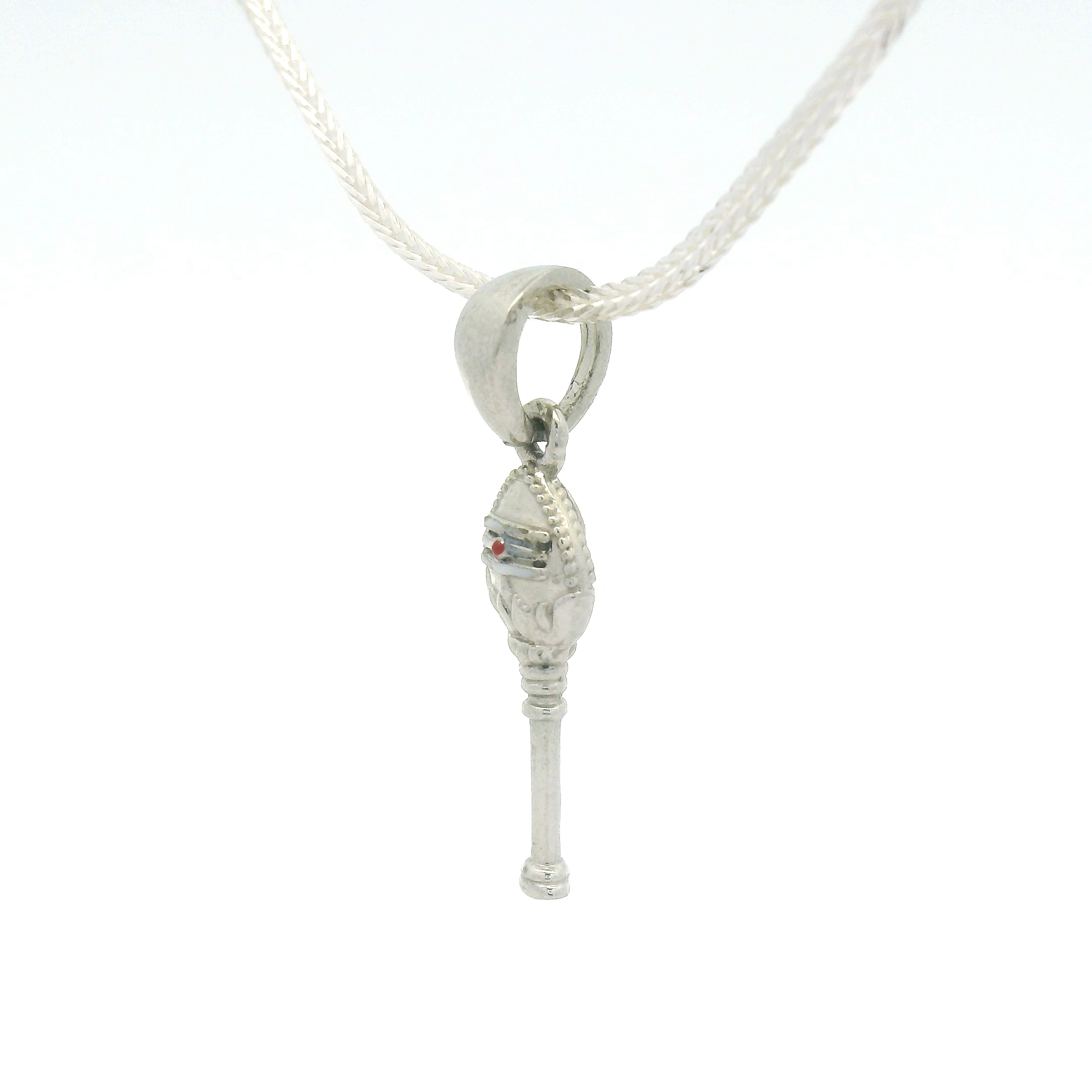 Silver Pendant with Vel Design