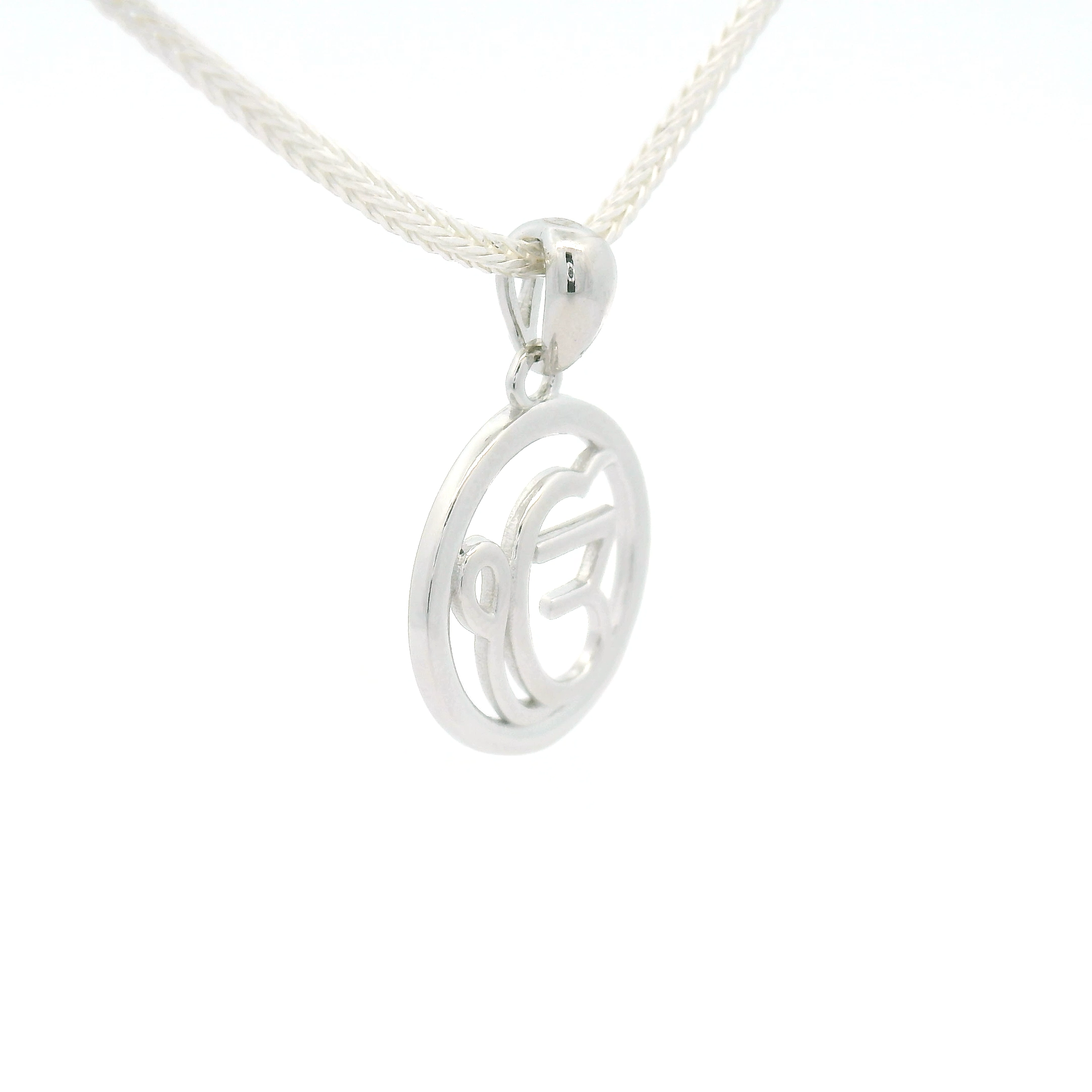Silver Pendant with Unique Design for Women & Girls