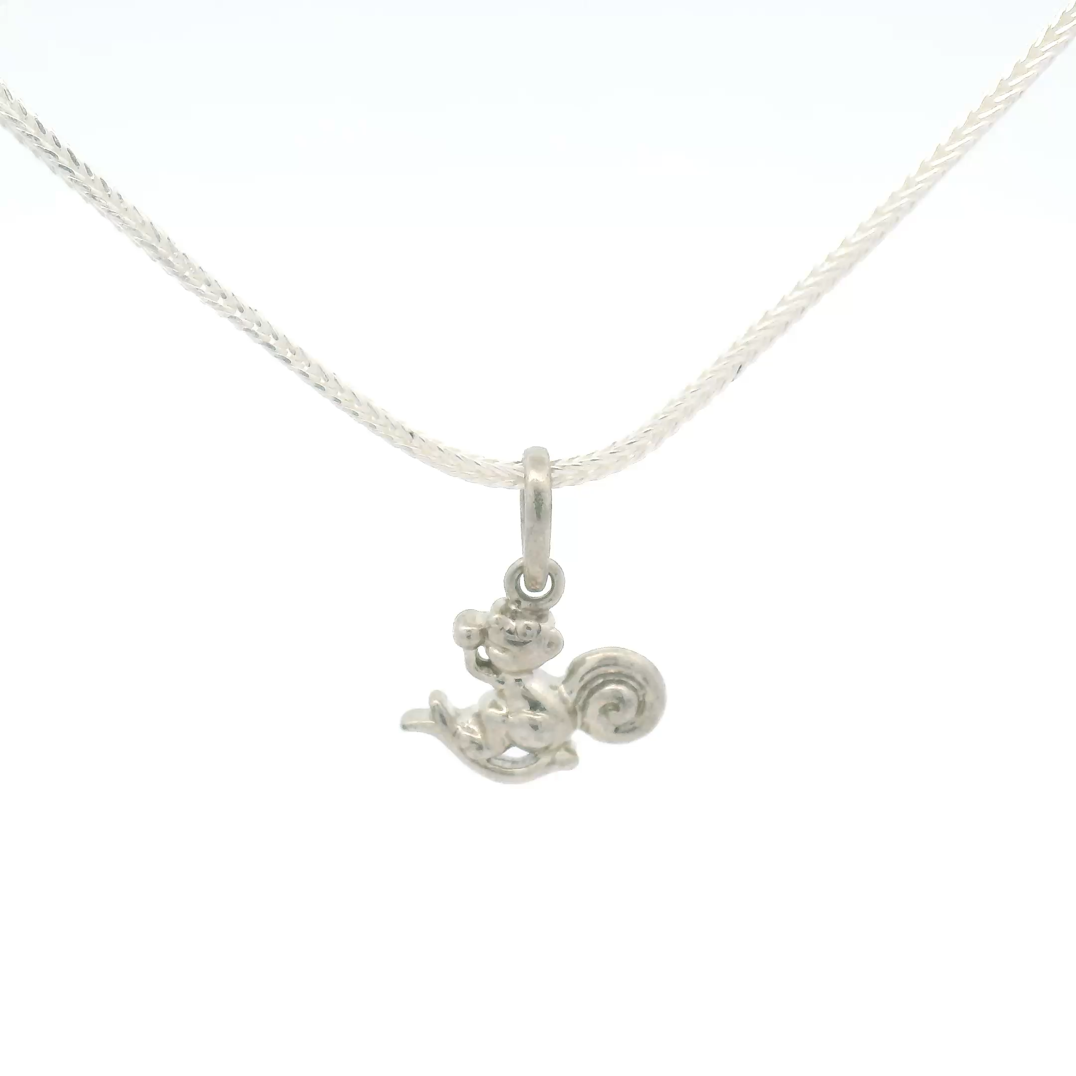 Charming Silver Squirrel Pendant
