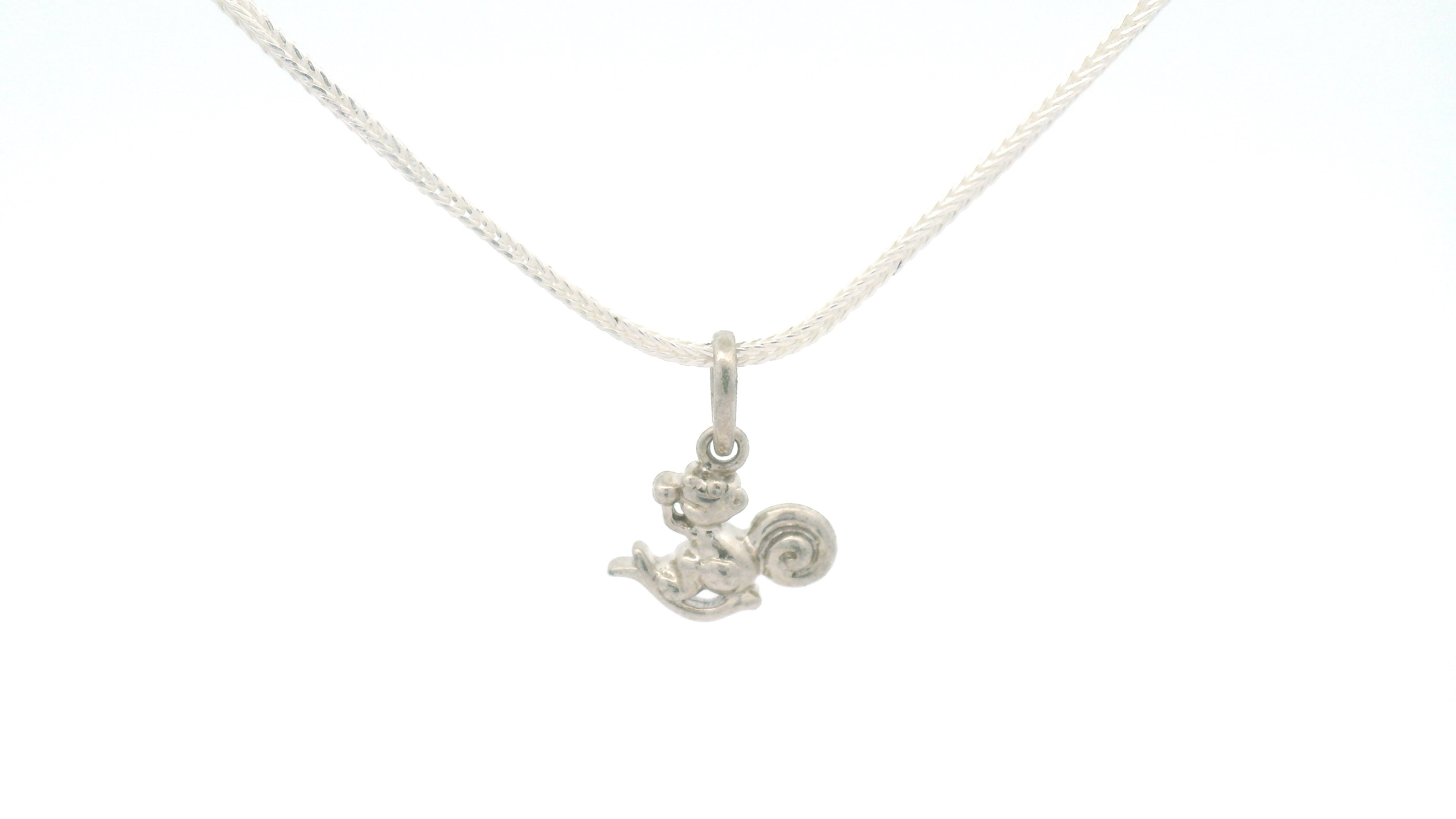Charming Silver Squirrel Pendant