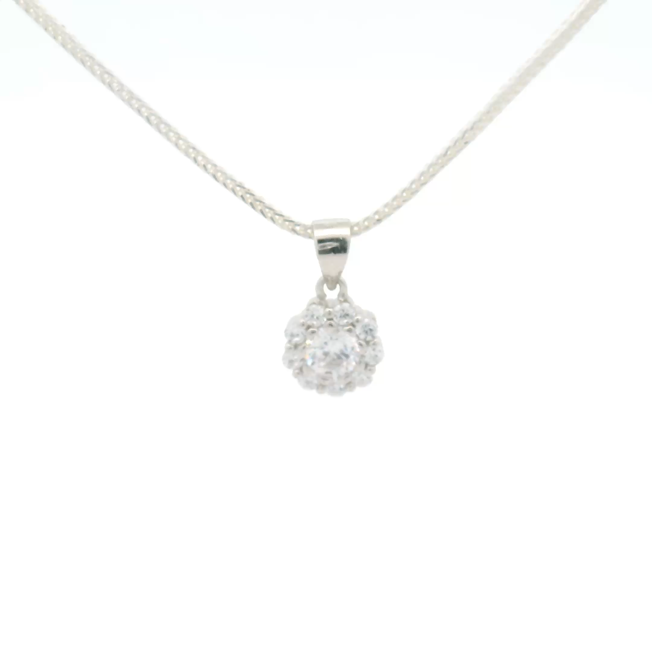 Silver Pendant with Office Wear
