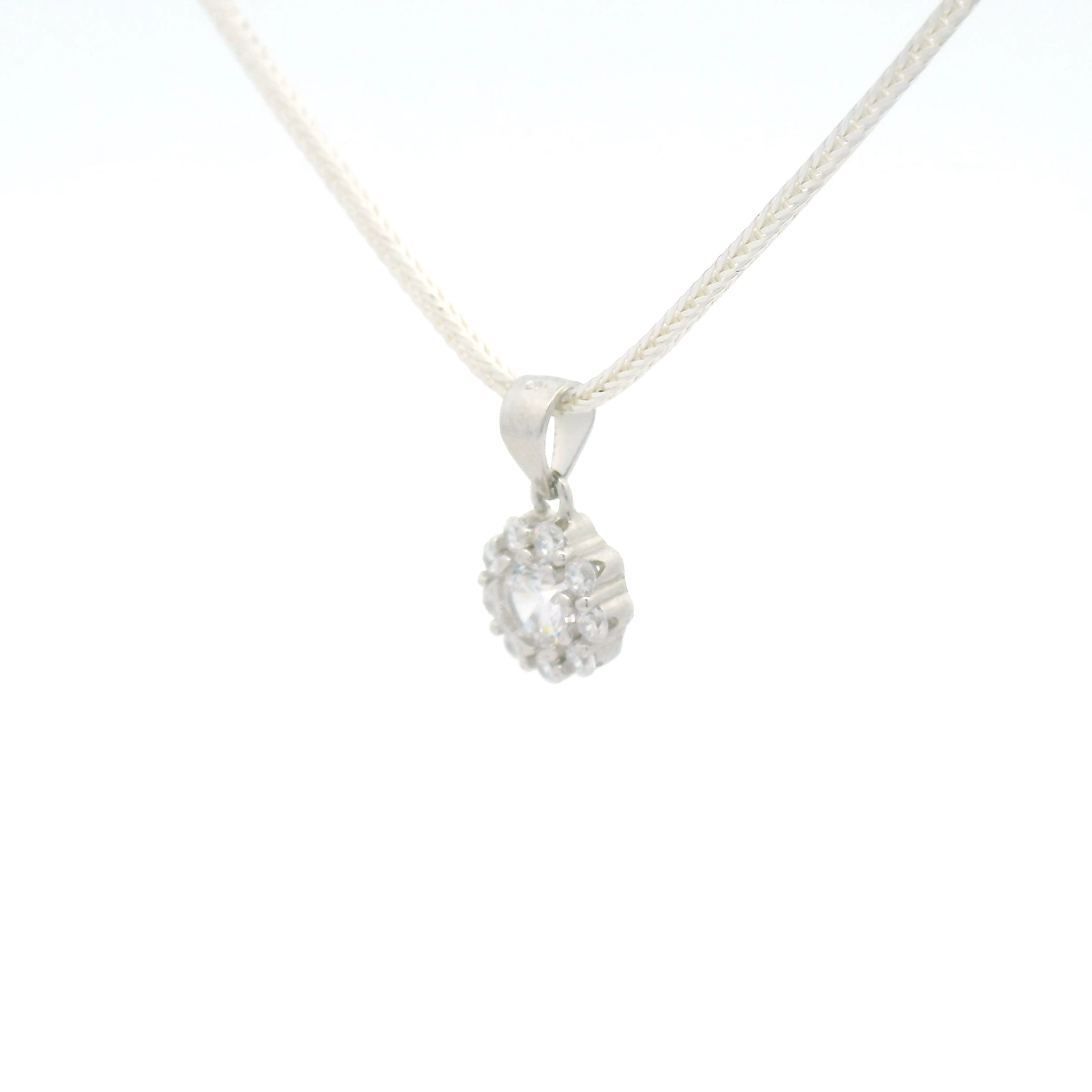 Silver Pendant with Office Wear