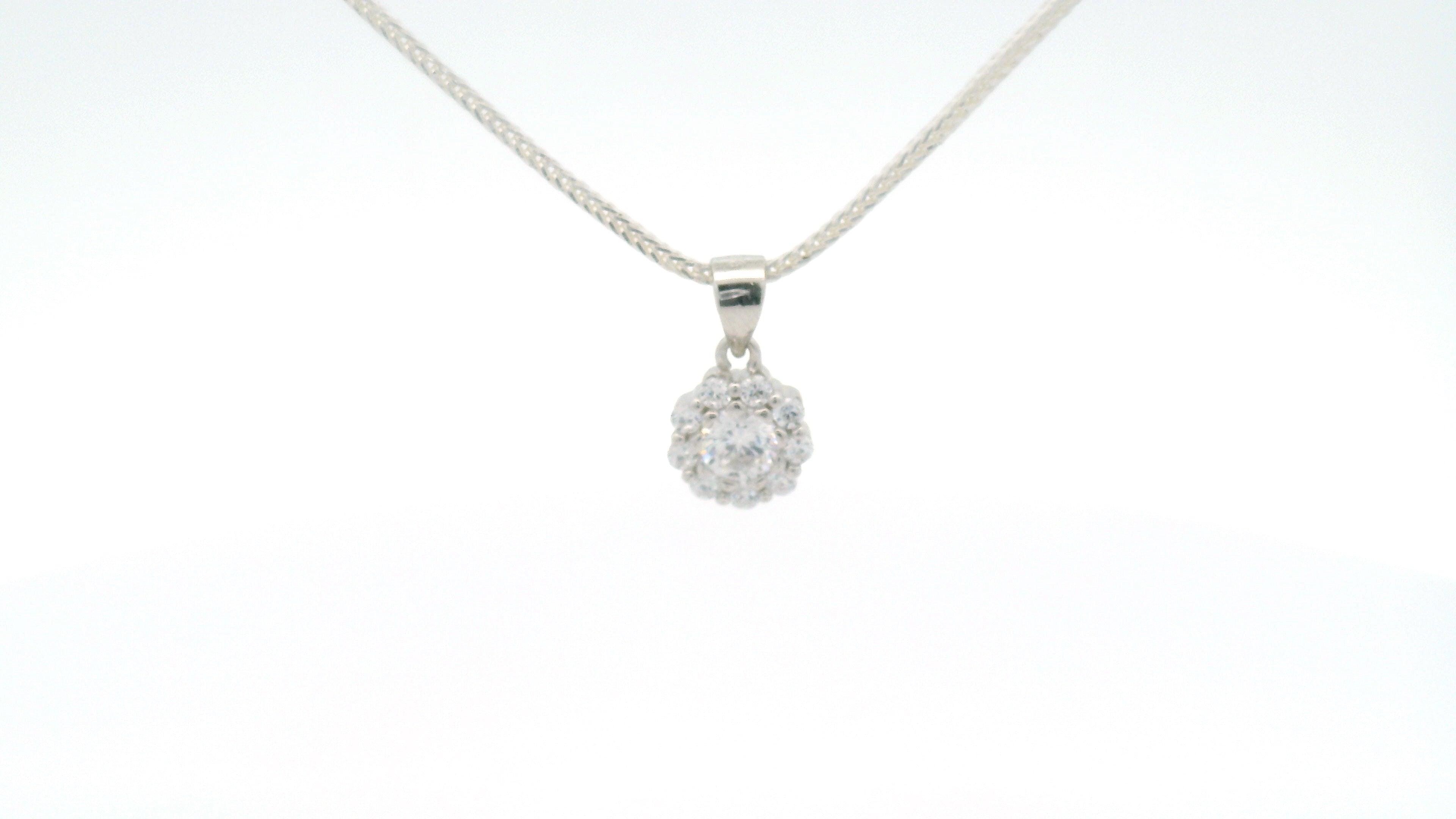 Silver Pendant with Office Wear