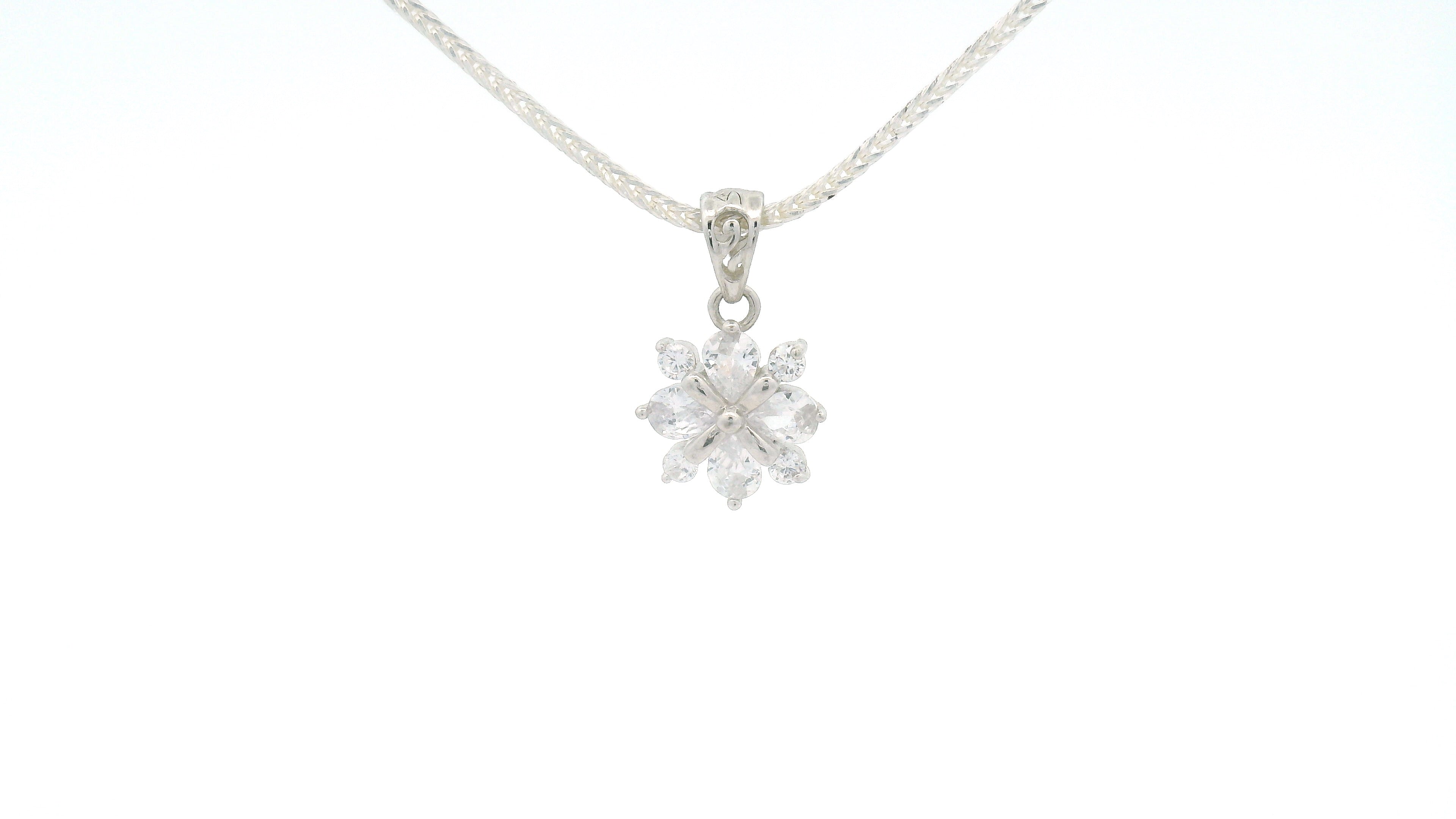 925 Silver Snowflake Pendant