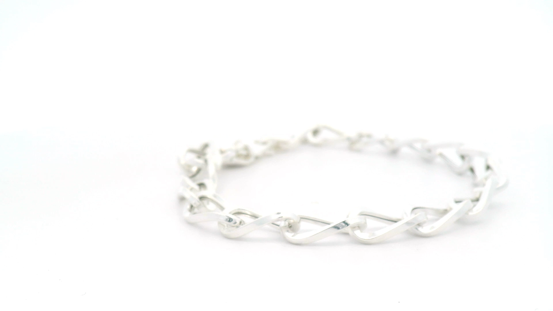 Men’s Link Chain Silver Bracelet