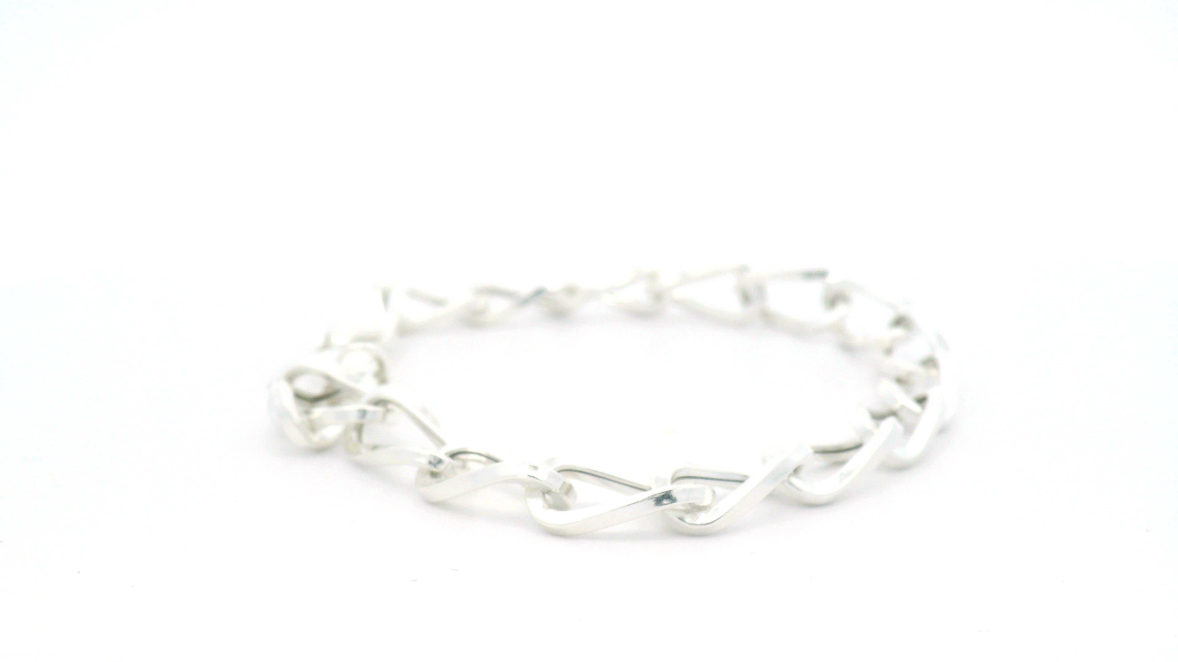 Men’s Link Chain Silver Bracelet