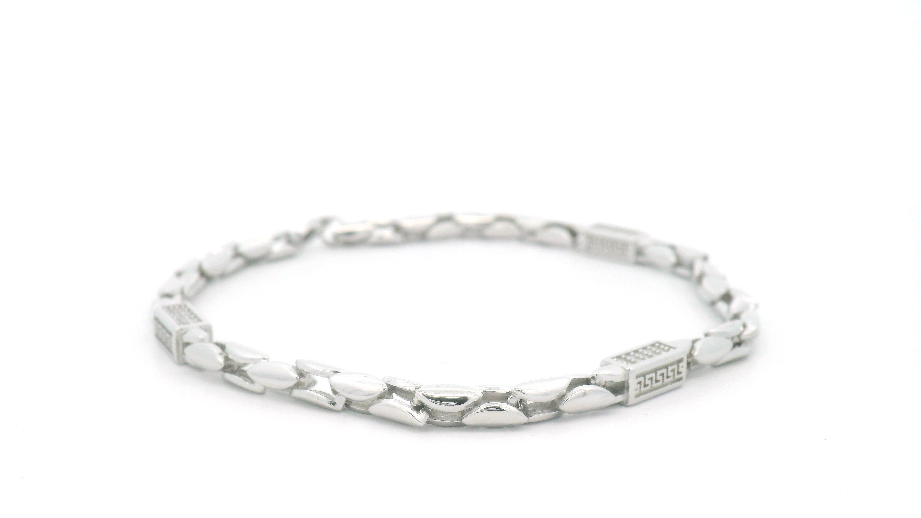 Silver Heart Bracelet for Boys