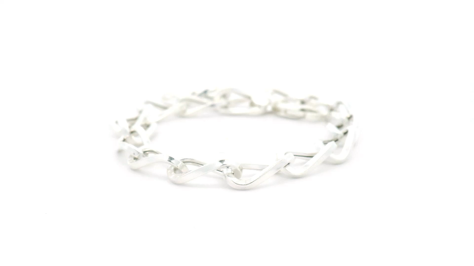 Men’s Link Chain Silver Bracelet