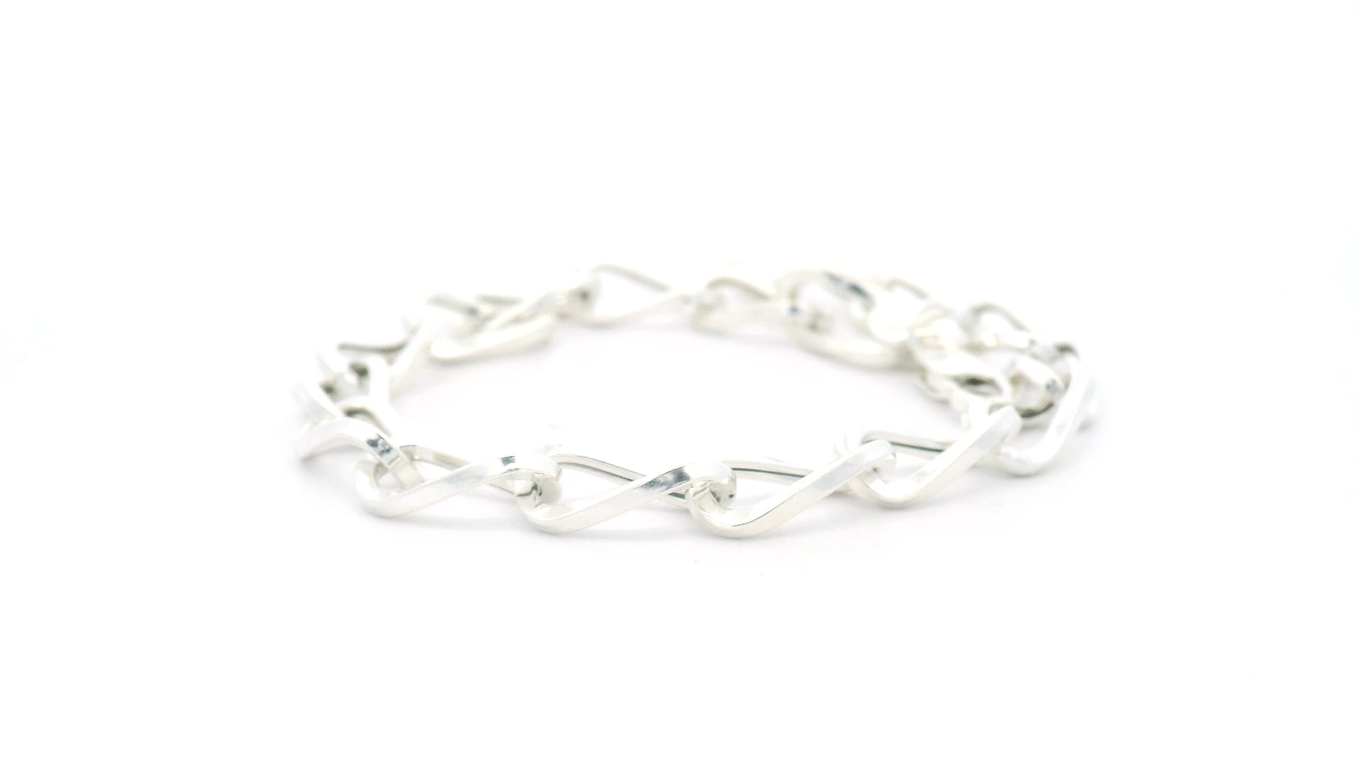 Men’s Link Chain Silver Bracelet