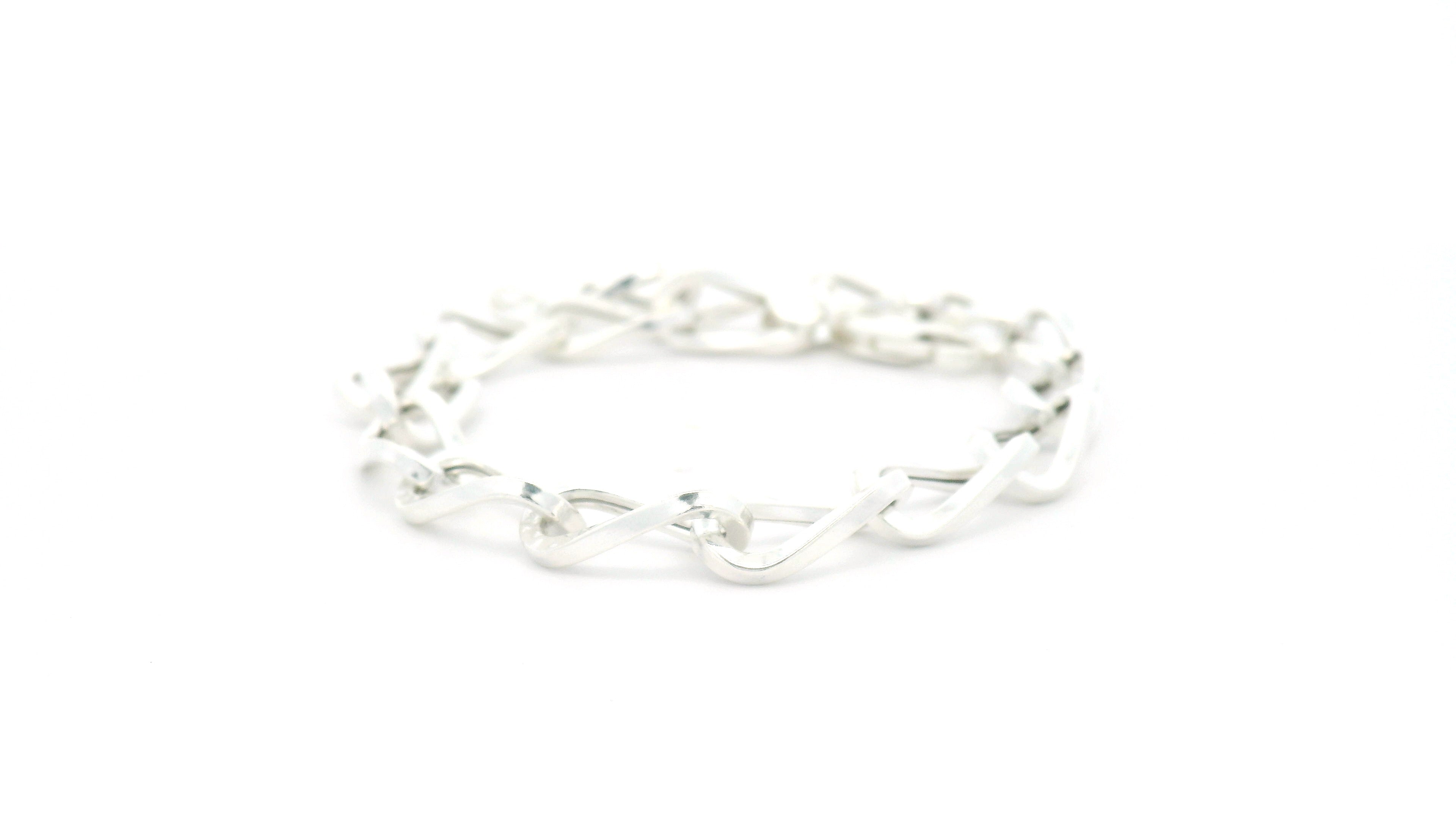 Men’s Link Chain Silver Bracelet