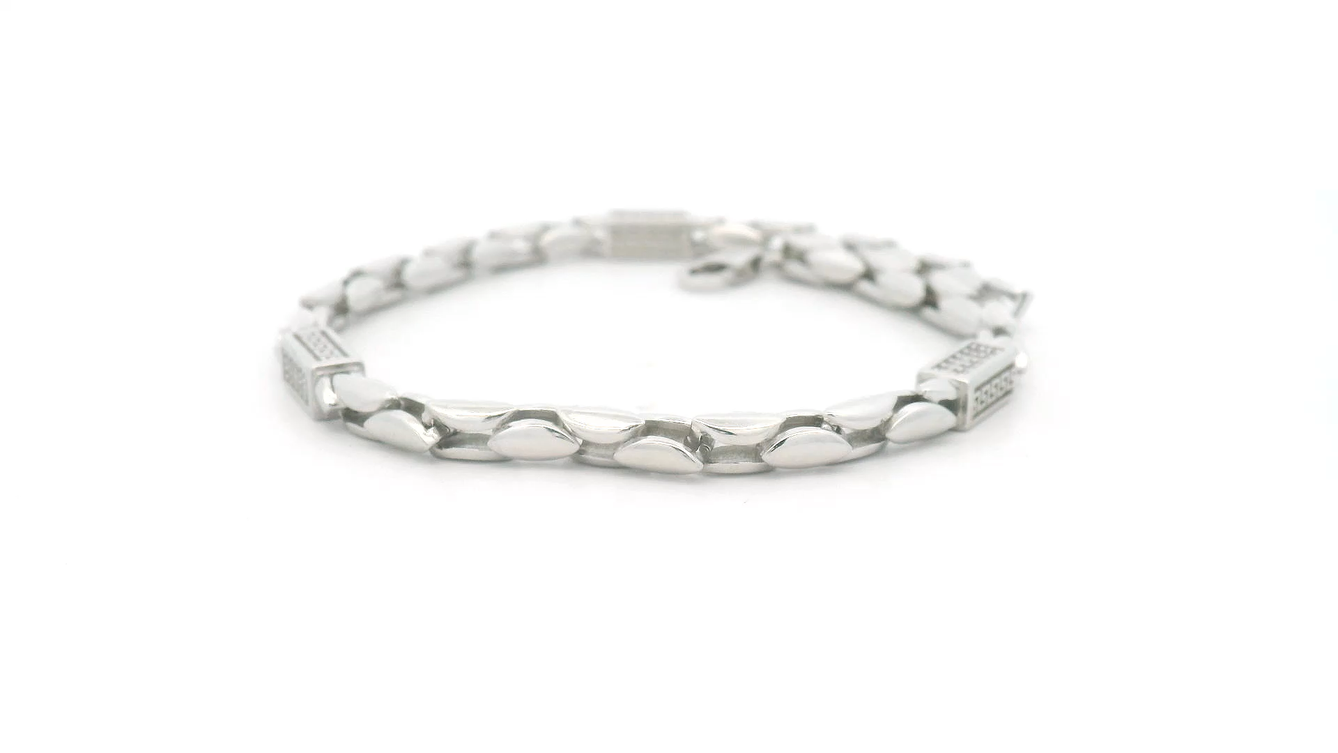 Silver Heart Bracelet for Boys