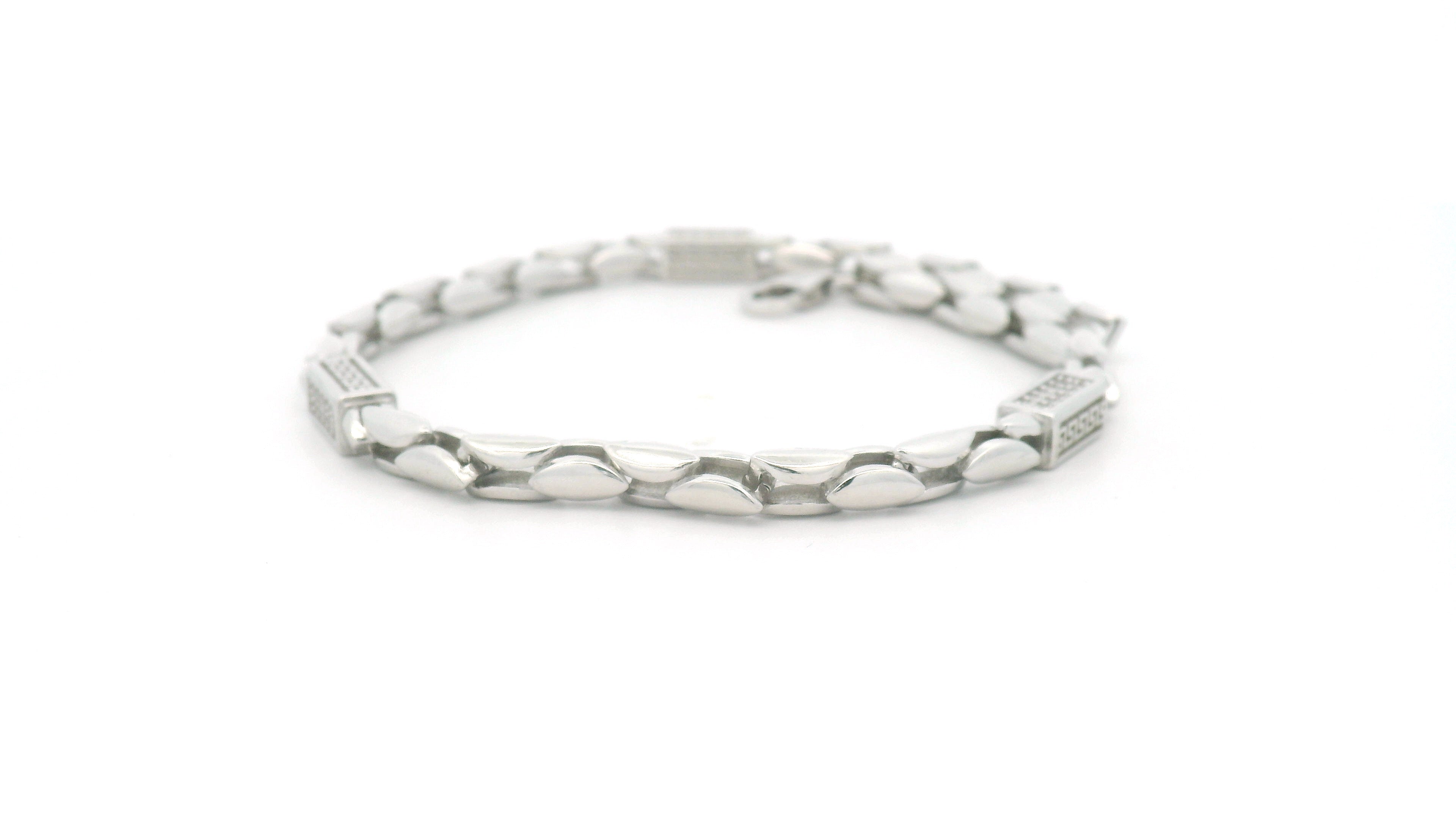 Silver Heart Bracelet for Boys