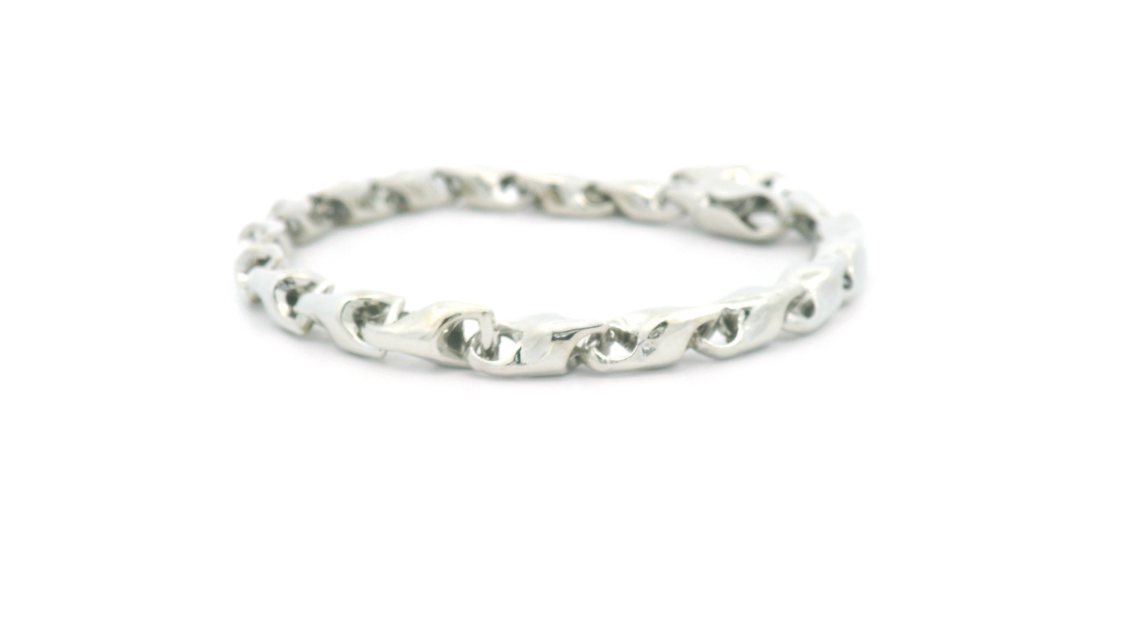Silver Chain Bracelet Gift for Mens